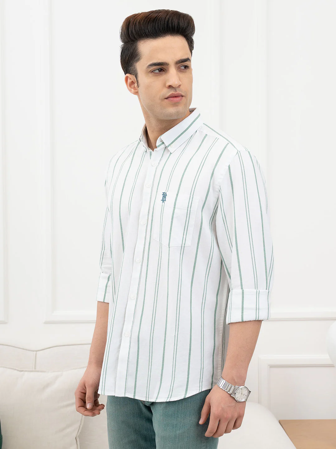 Green Shirt Men - Image 3