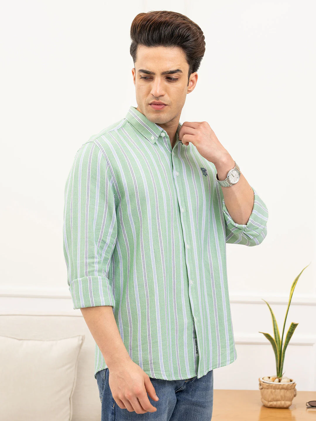 Green Shirt Men - Image 6
