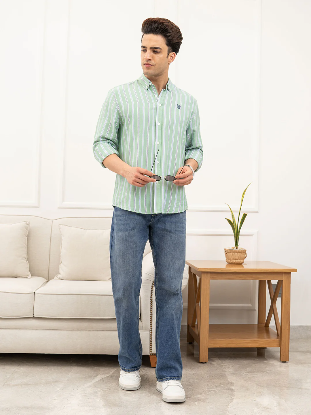 Green Shirt Men - Image 7