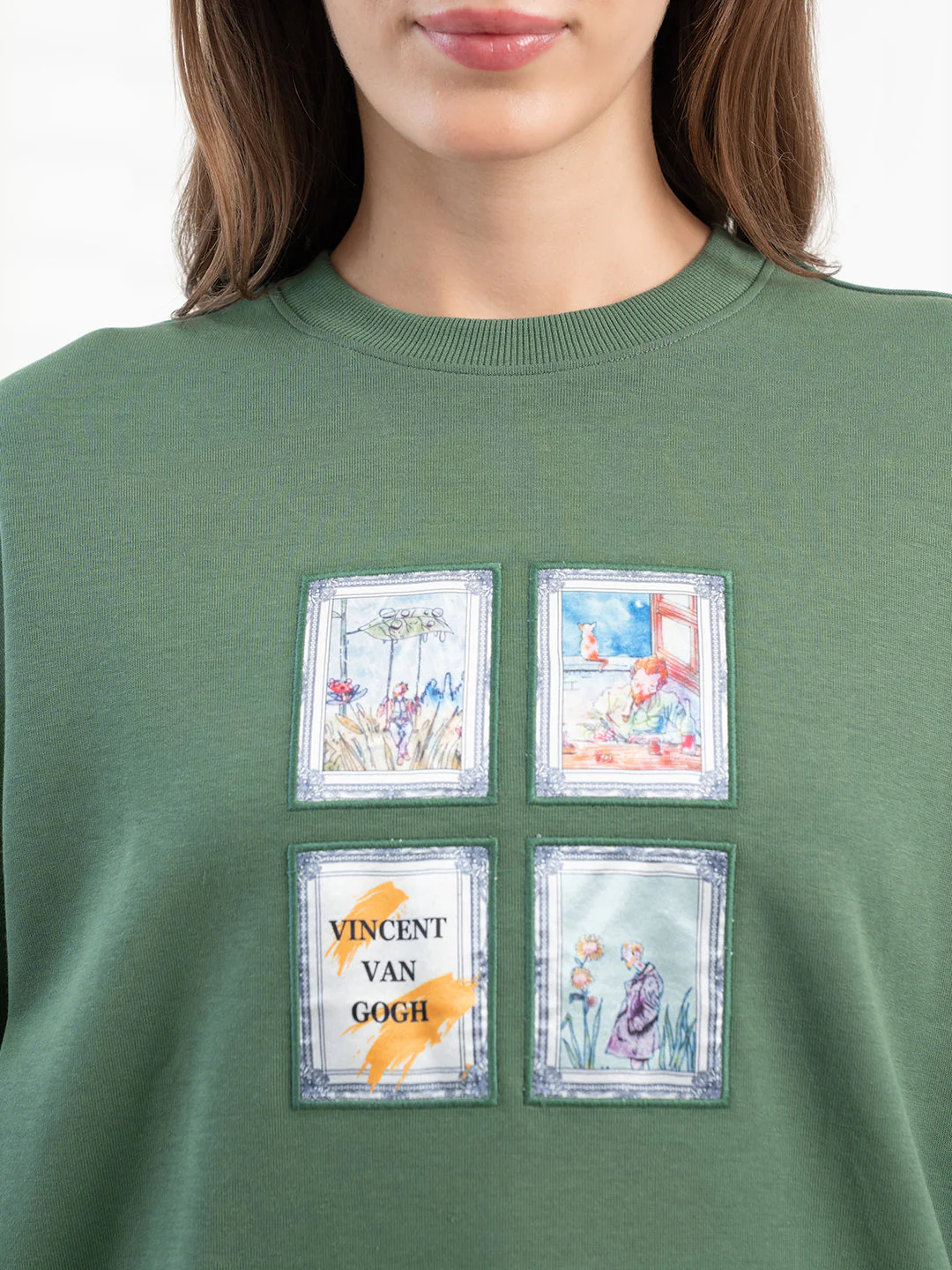 Green Sweatshirt for Women - Image 5