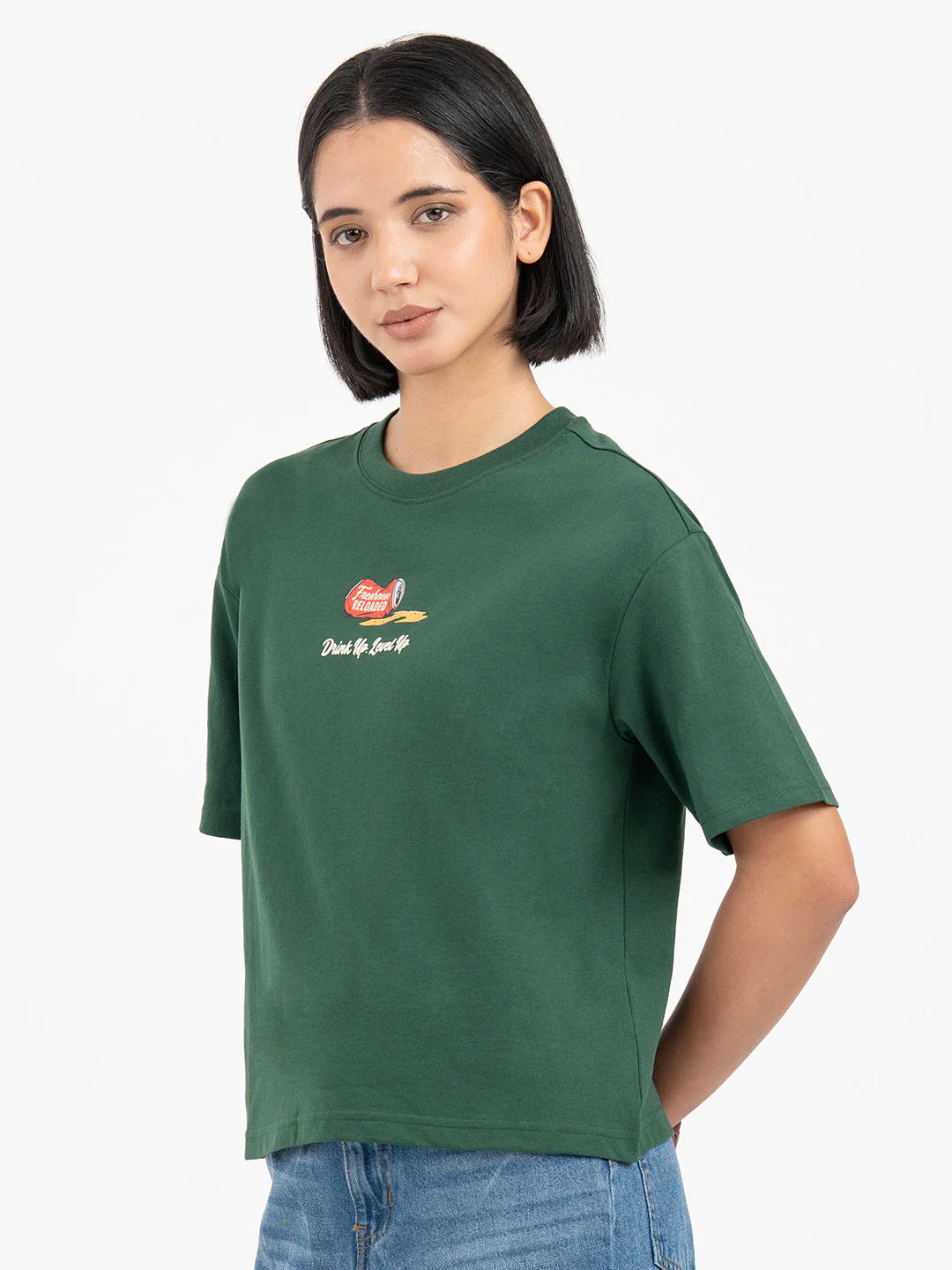Green T-Shirt for Women - Image 2
