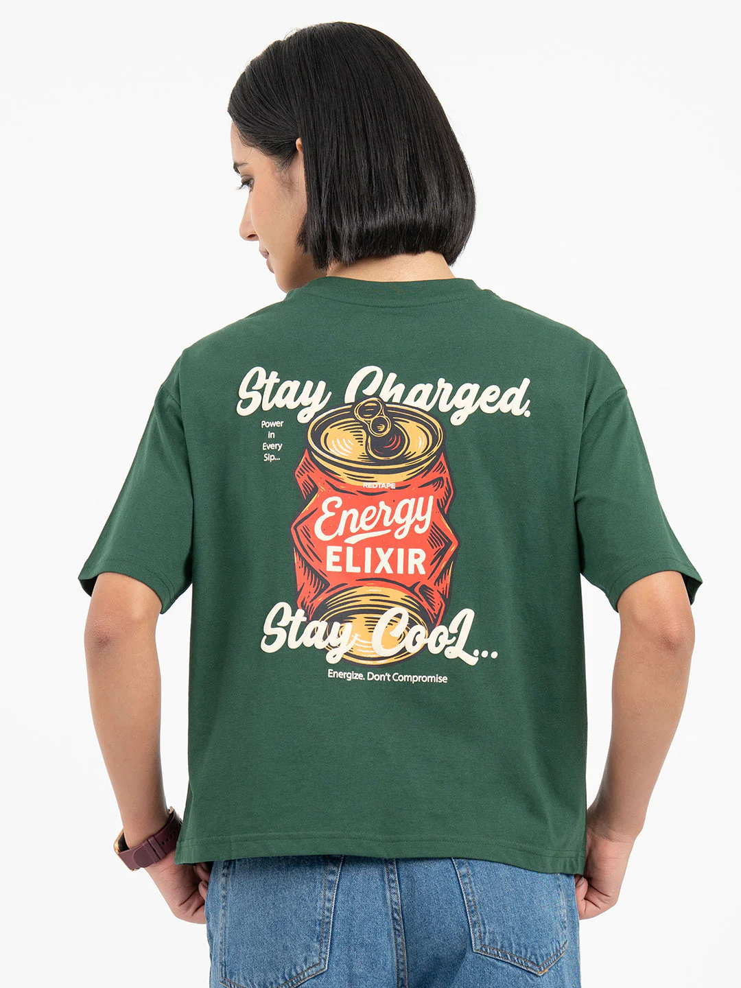 Green T-Shirt for Women - Image 3
