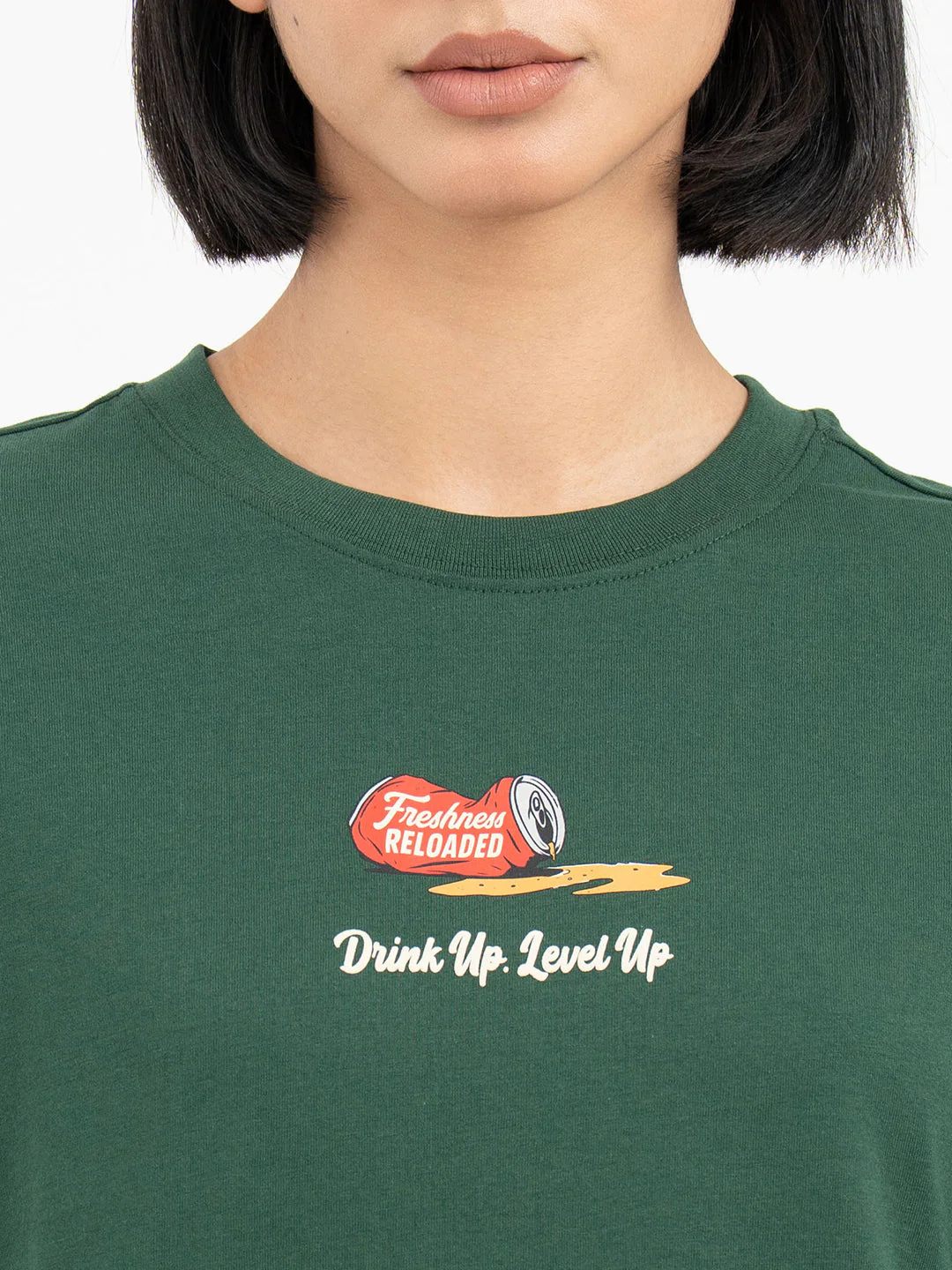 Green T-Shirt for Women - Image 4