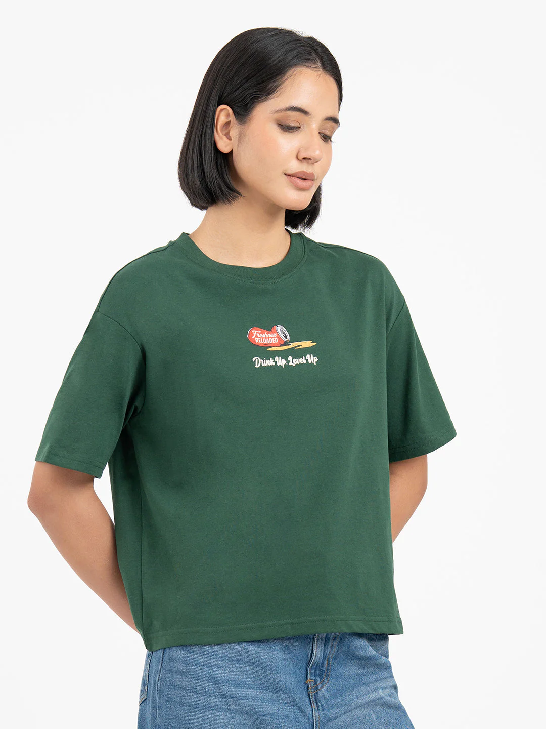 Green T-Shirt for Women - Image 6