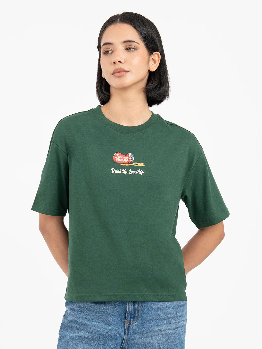 Green T-Shirt for Women - Image 7