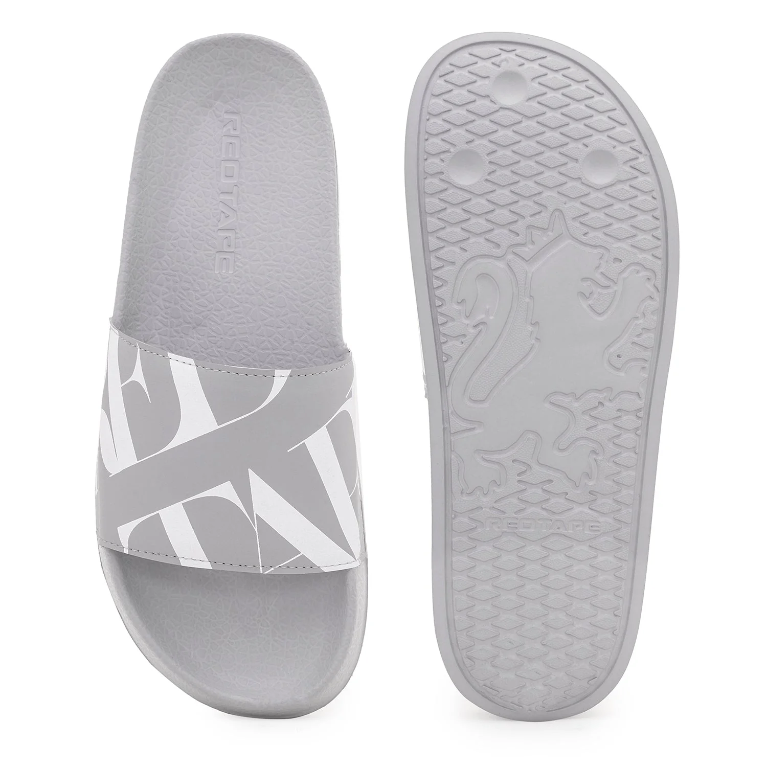 Grey Casual Pool Sliders for Men | Everyday Comfort - Image 5