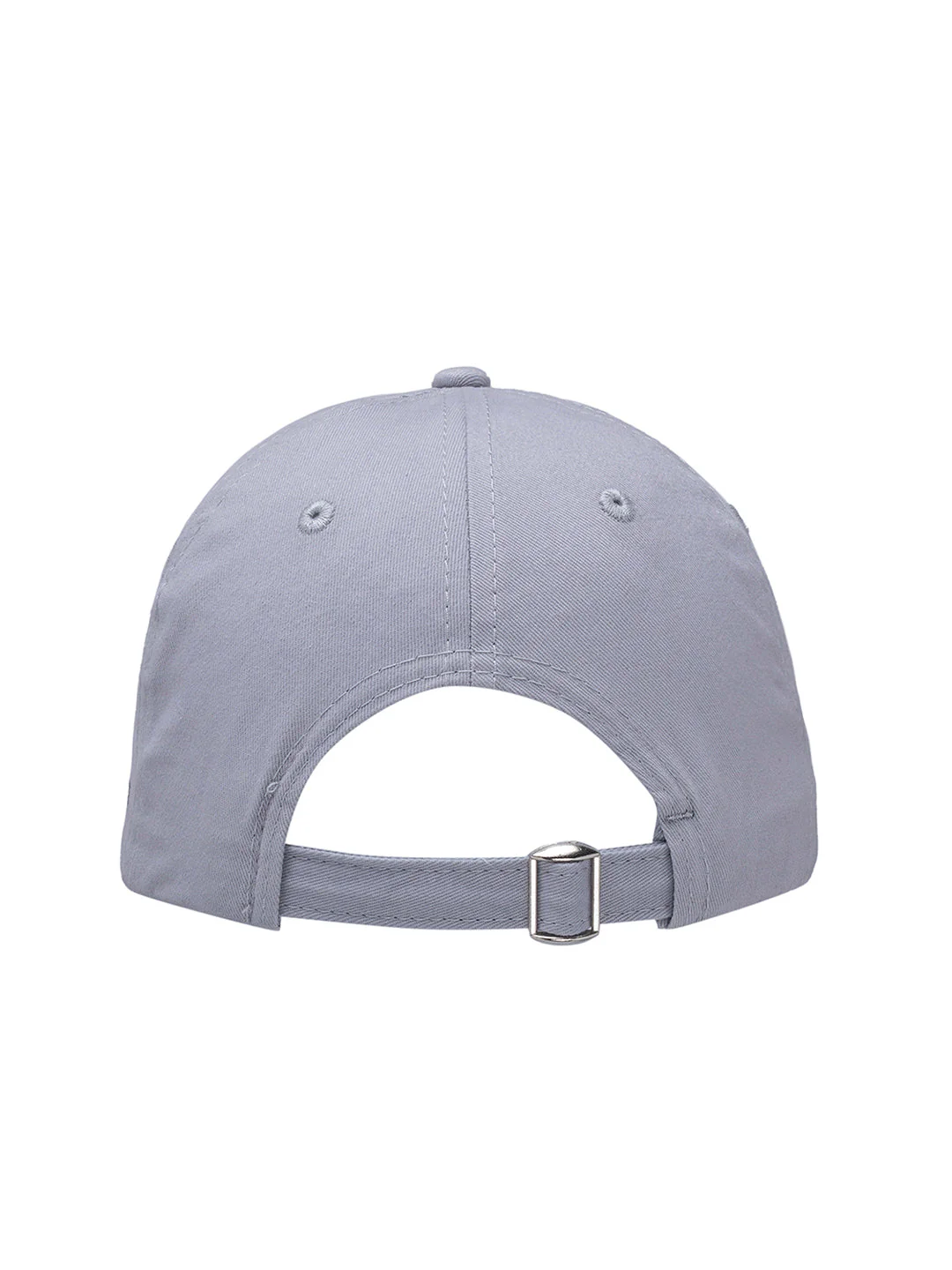 Grey Free Size Solid Unisex Cap | All Sports Cap with Airholes & Adjustable Strap - Image 3