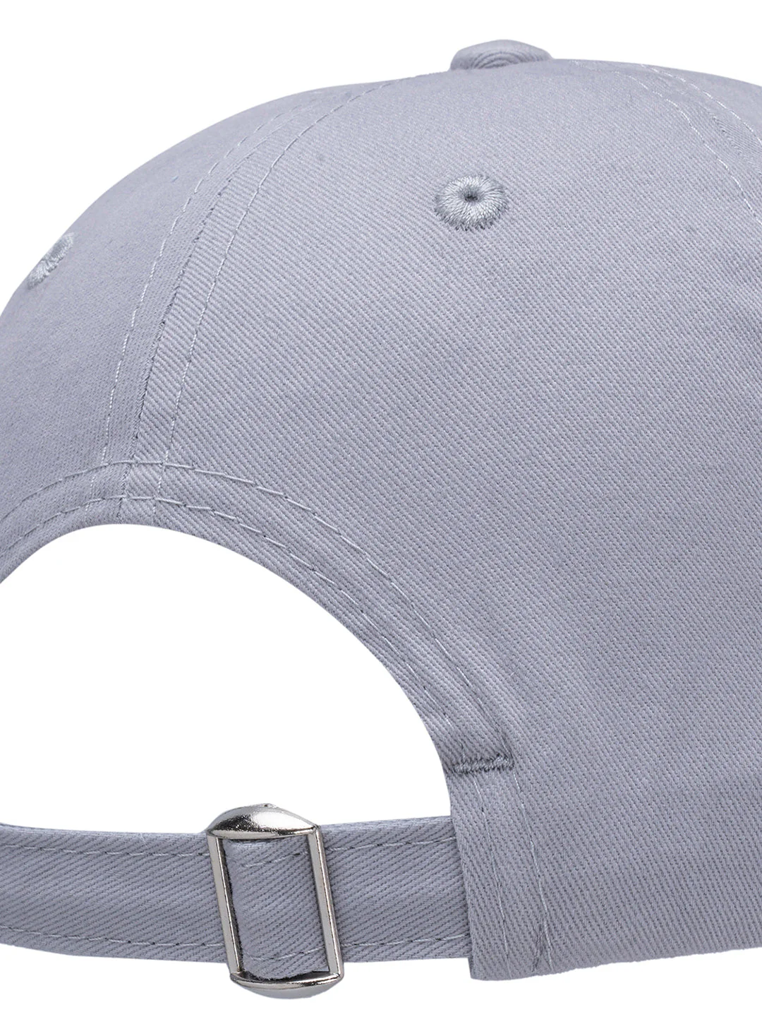 Grey Free Size Solid Unisex Cap | All Sports Cap with Airholes & Adjustable Strap - Image 5