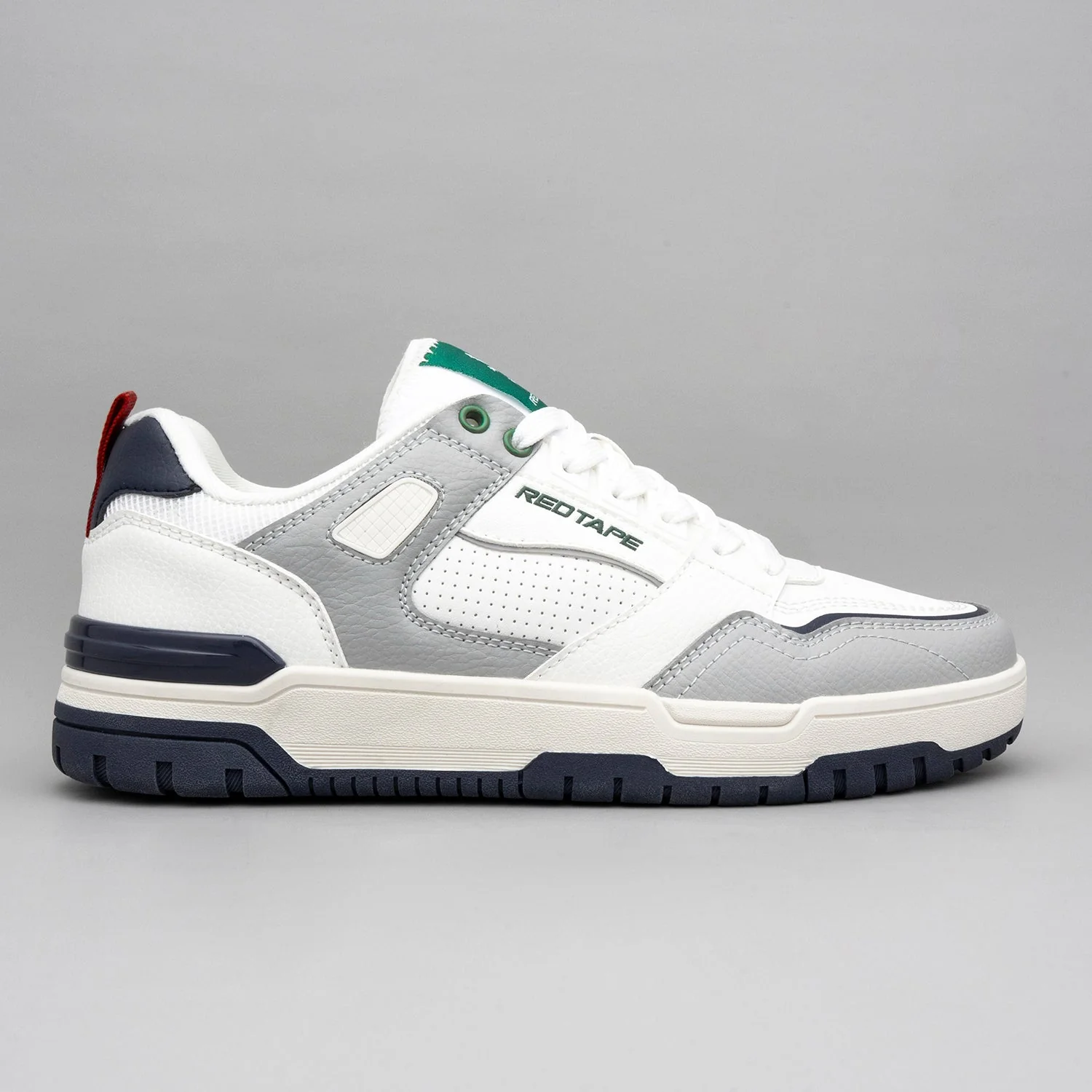 Grey White Lifestyle Sneakers for Men - Image 2