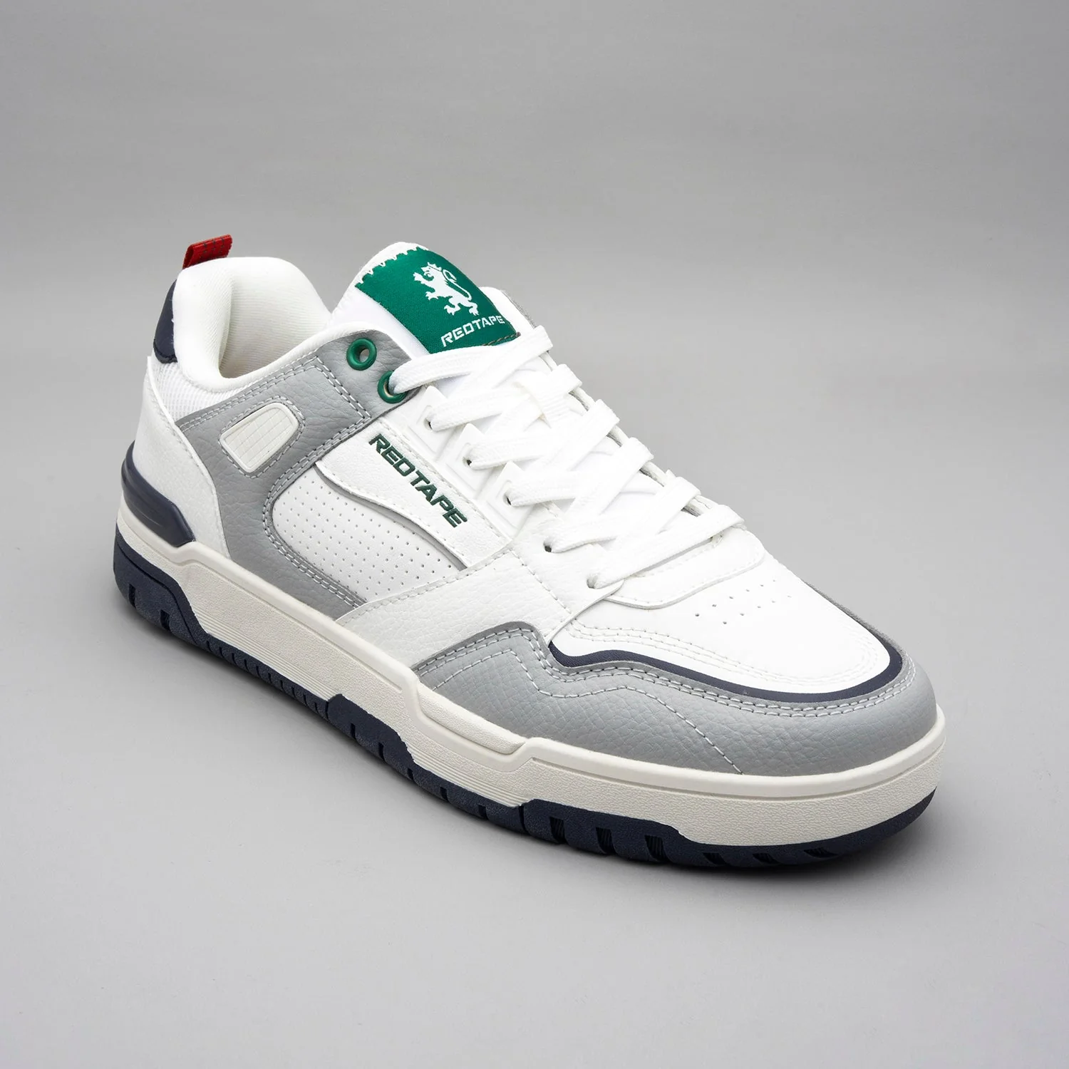 Grey White Lifestyle Sneakers for Men - Image 7