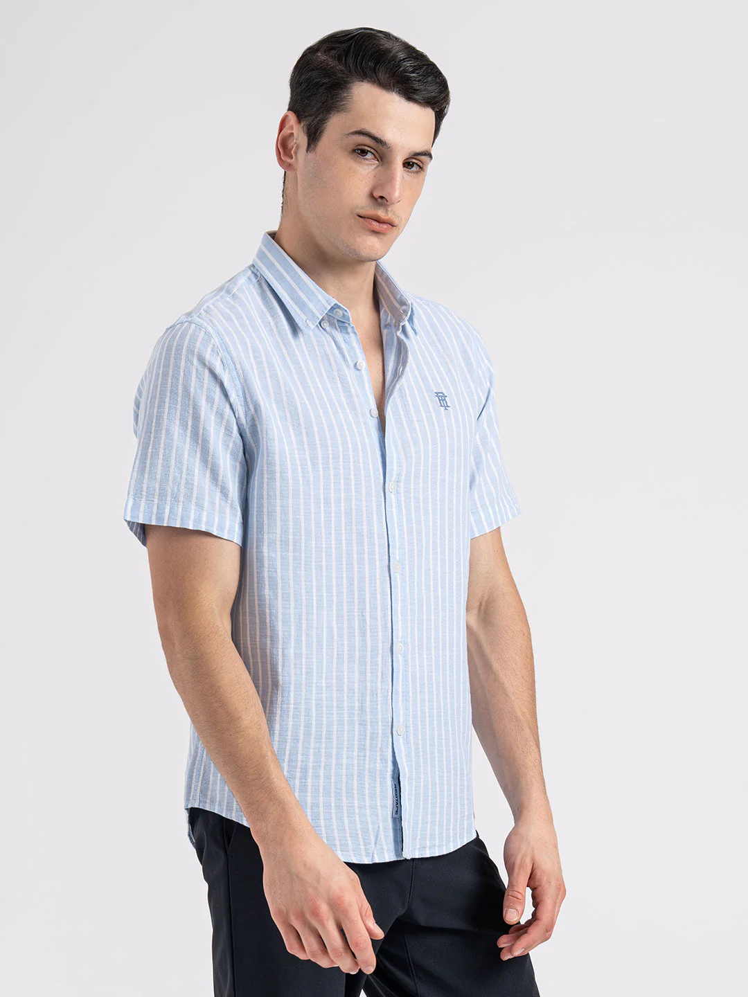 Half Slevee Button Down Shirt for Men - Image 3