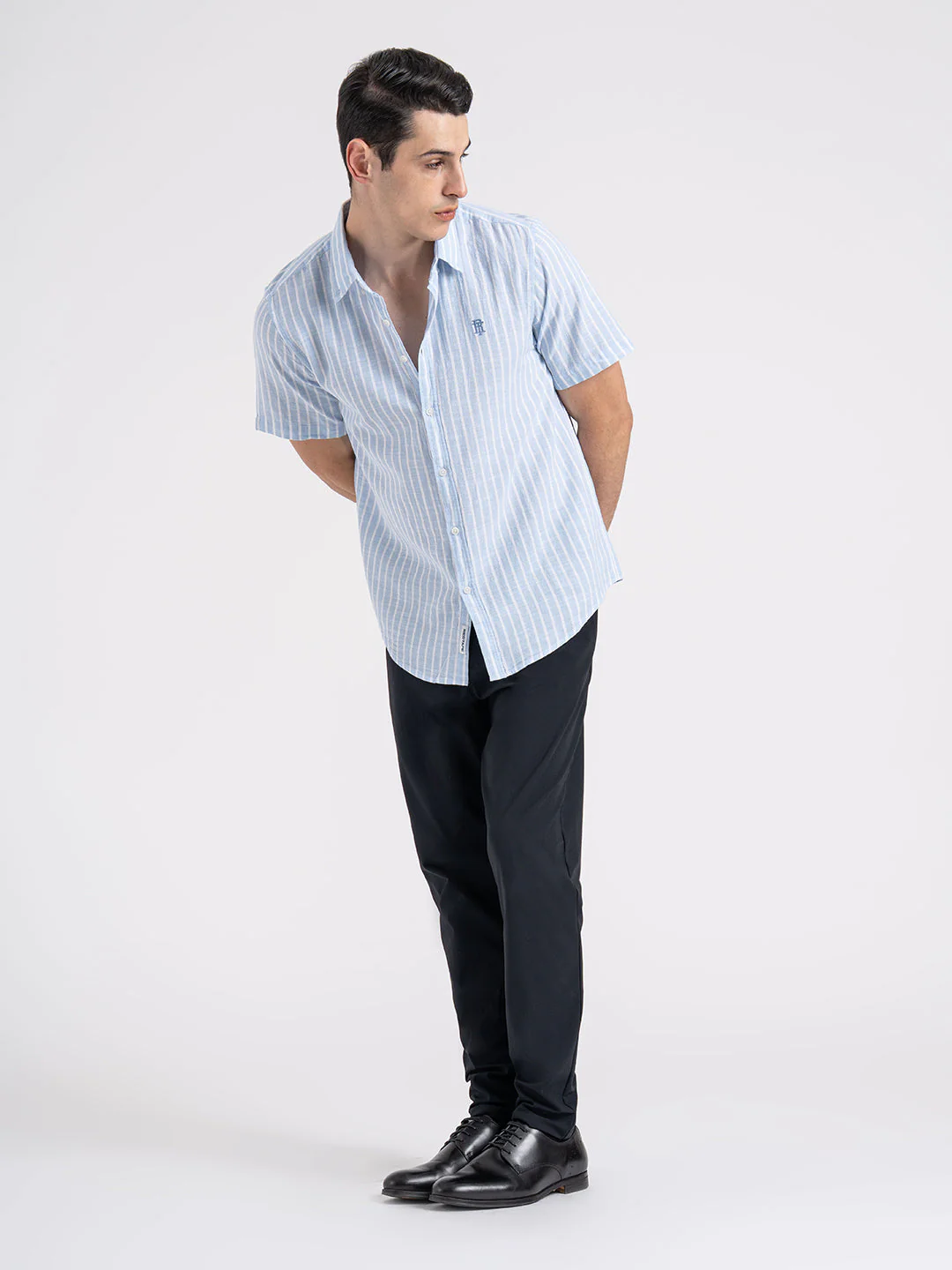 Half Slevee Button Down Shirt for Men - Image 6