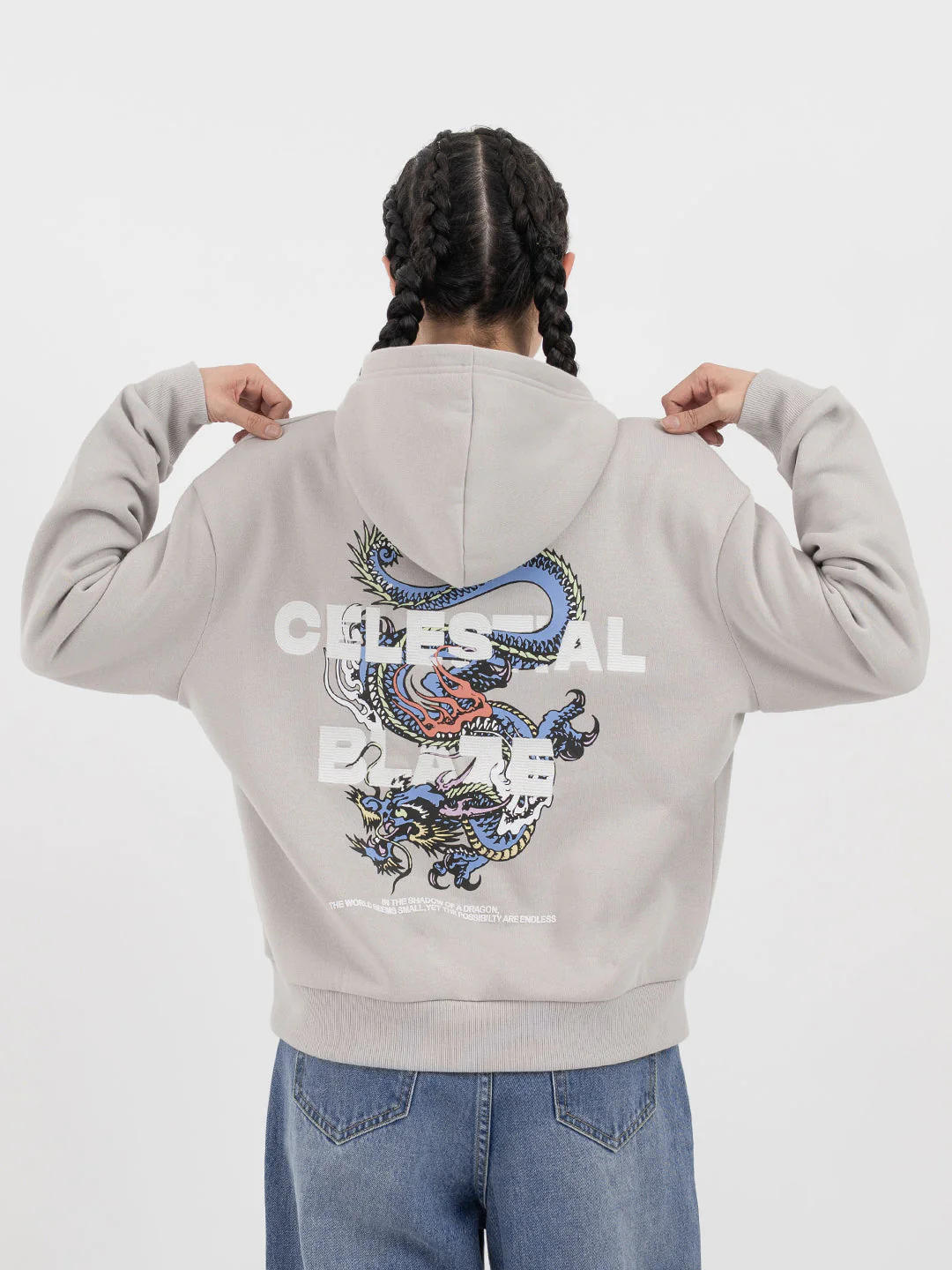 Ice Grey Hoodie for Women - Image 3