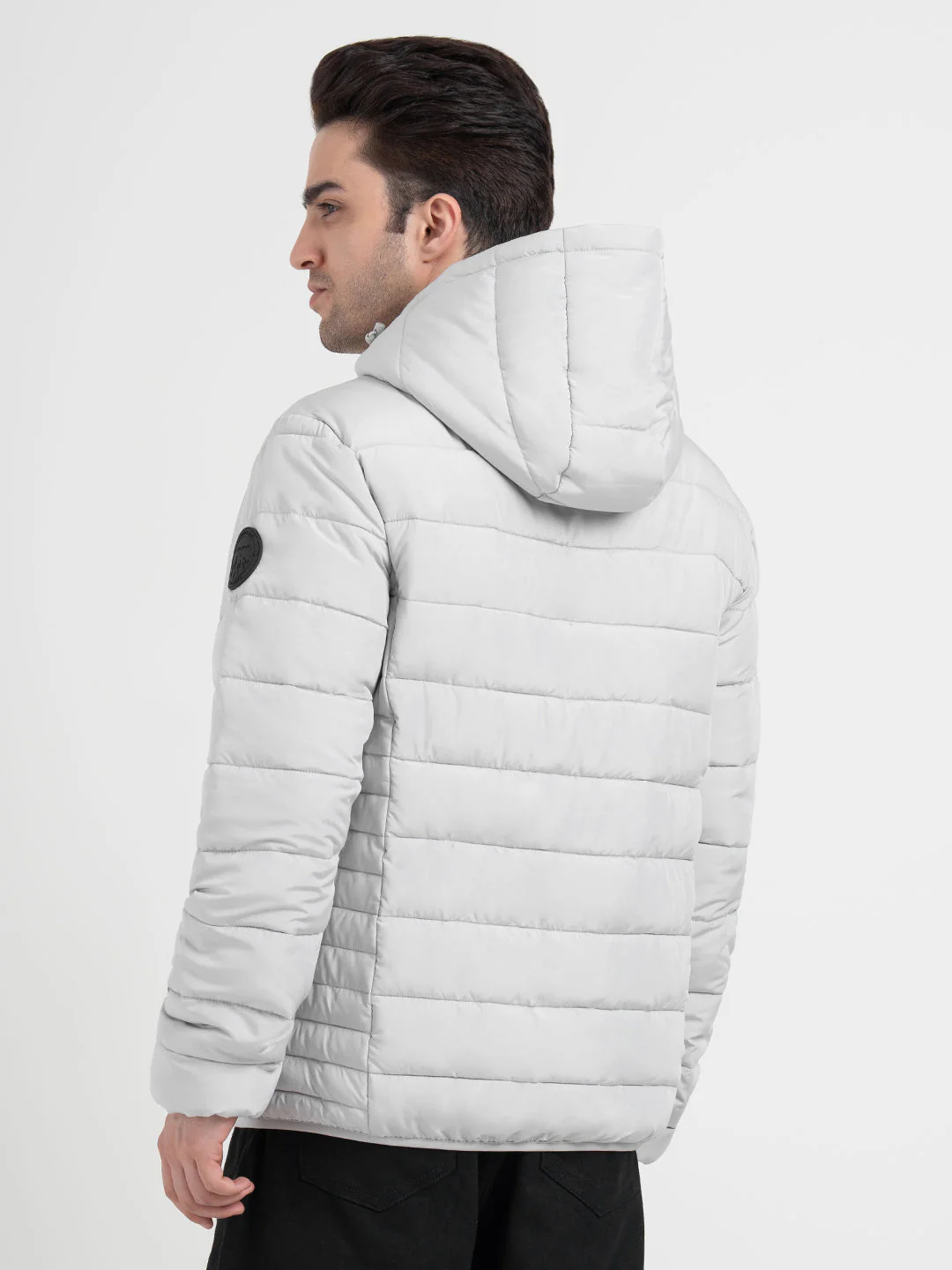 Ice Grey Men's Padded  Heatseal Jacket | All-Season Winter Protection - Image 4