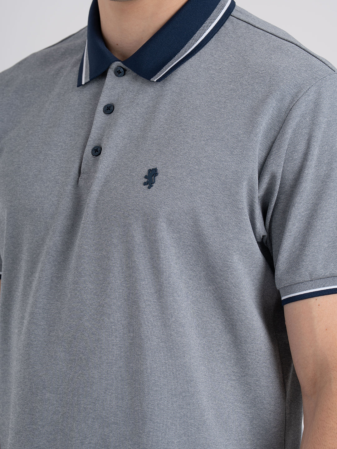 Jacquard Collar Polo T-shirt for Men | Premium Comfort | Sharp Look - Image 4