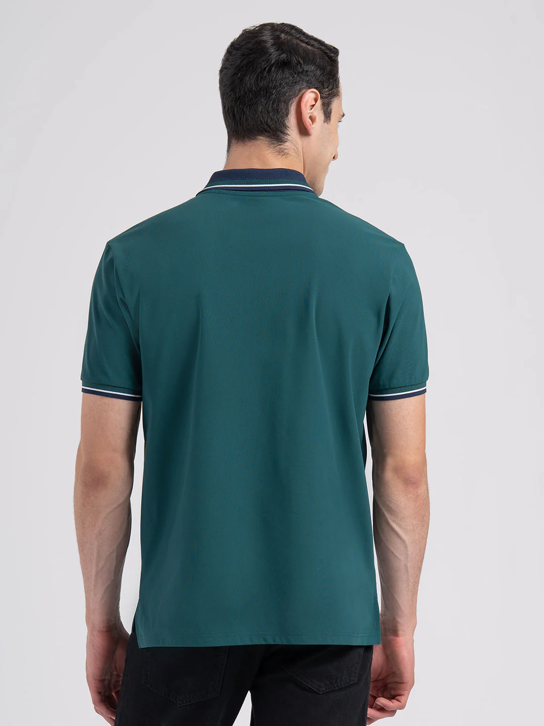 Jacquard Collar Polo T-shirt for Men | Premium Comfort | Sharp Look - Image 3