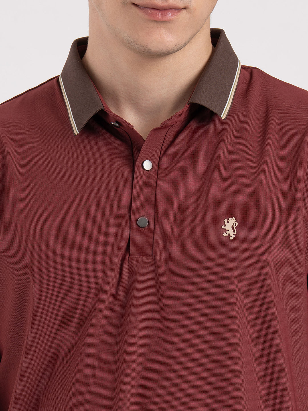 Jacquard Collar Polo T-Shirt for Men | Premium Comfort | Sharp Look - Image 4