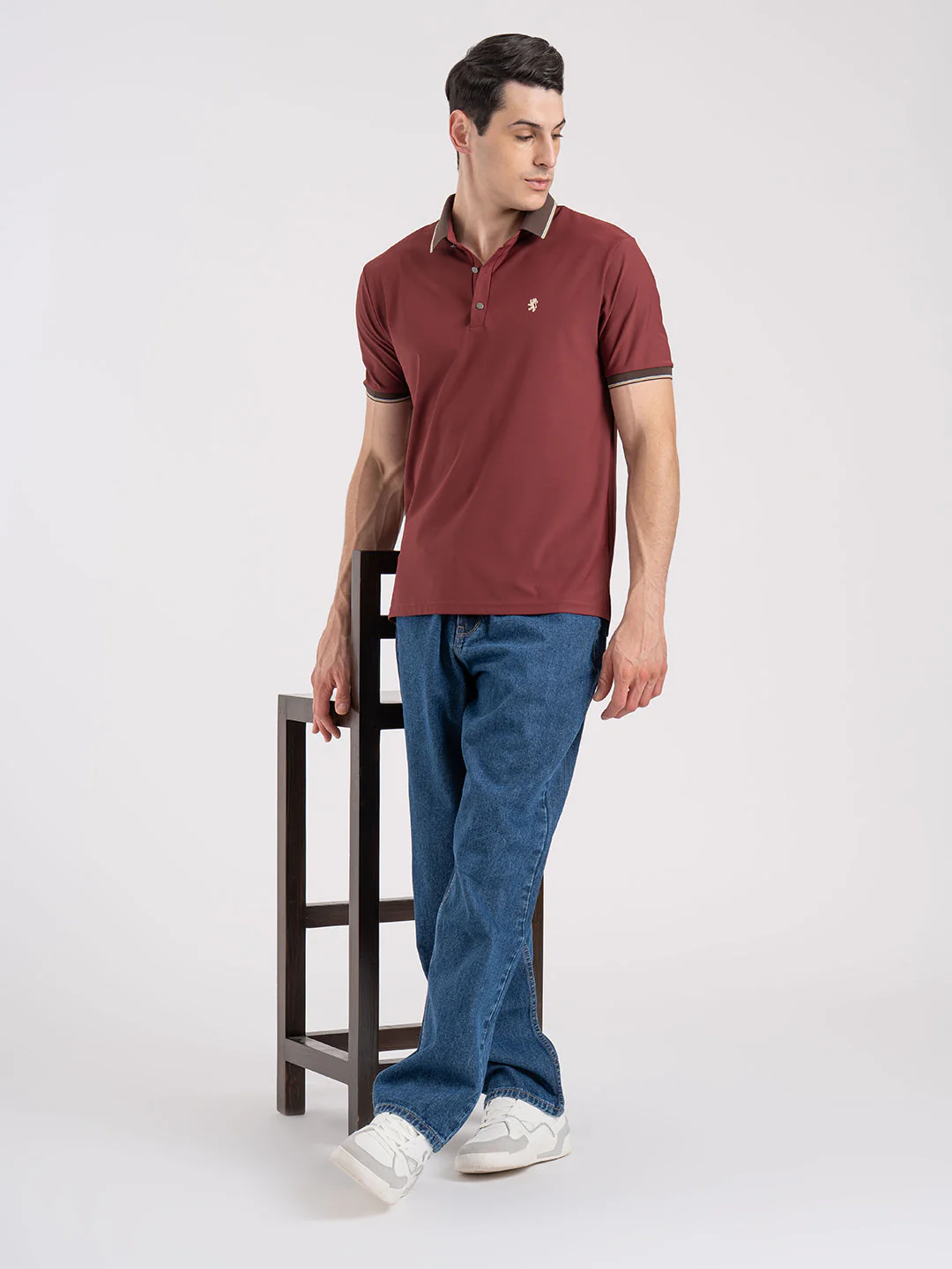 Jacquard Collar Polo T-Shirt for Men | Premium Comfort | Sharp Look - Image 5