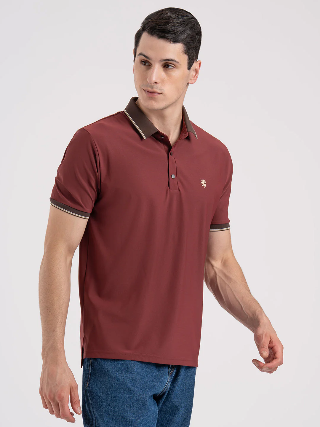 Jacquard Collar Polo T-Shirt for Men | Premium Comfort | Sharp Look - Image 6