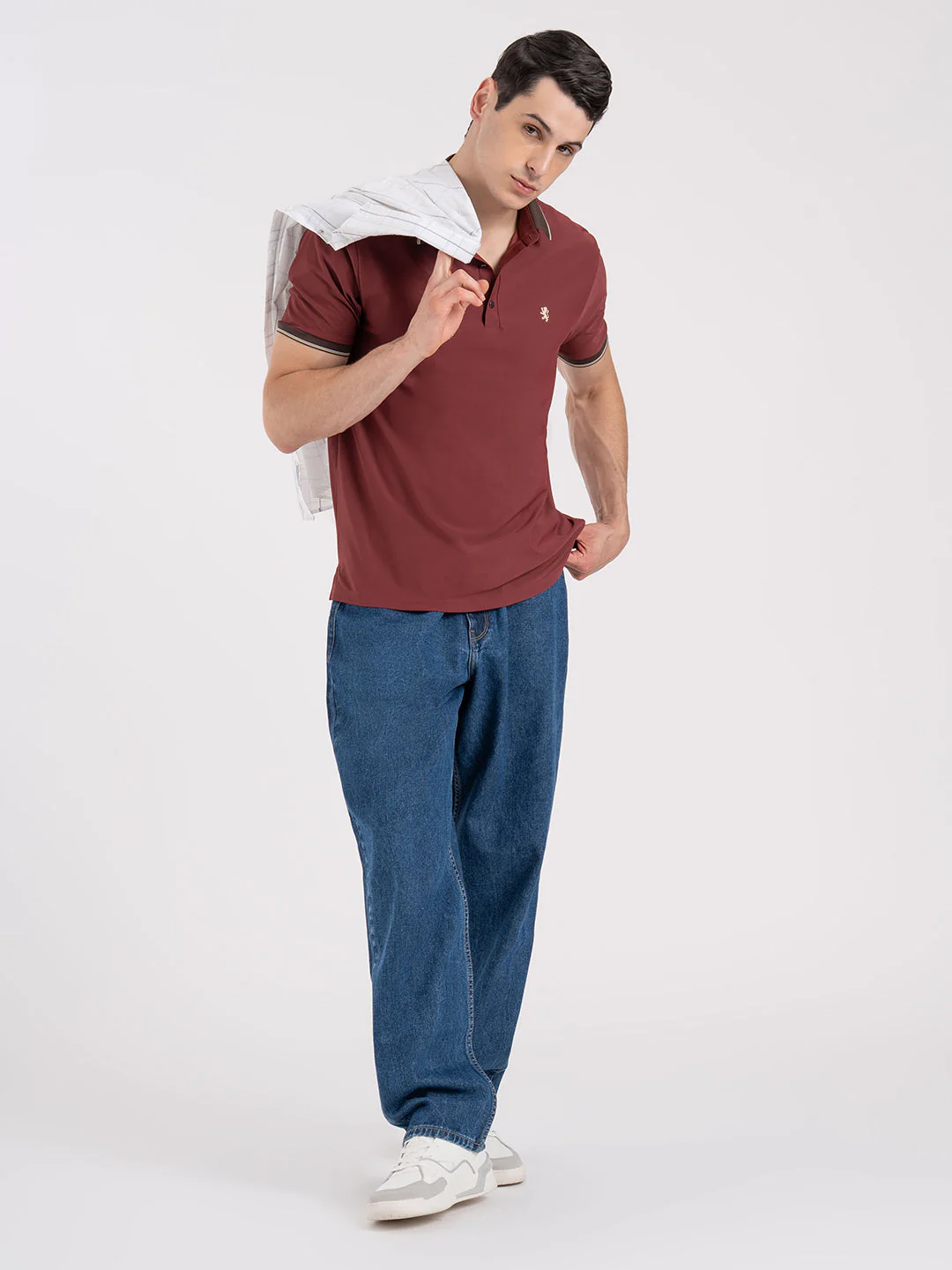 Jacquard Collar Polo T-Shirt for Men | Premium Comfort | Sharp Look - Image 7