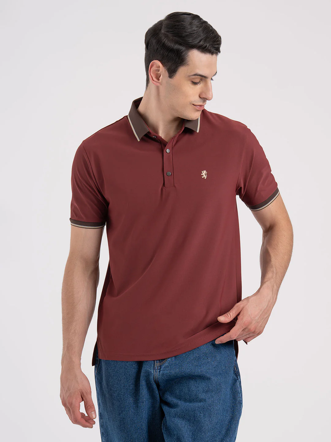 Jacquard Collar Polo T-Shirt for Men | Premium Comfort | Sharp Look - Image 8