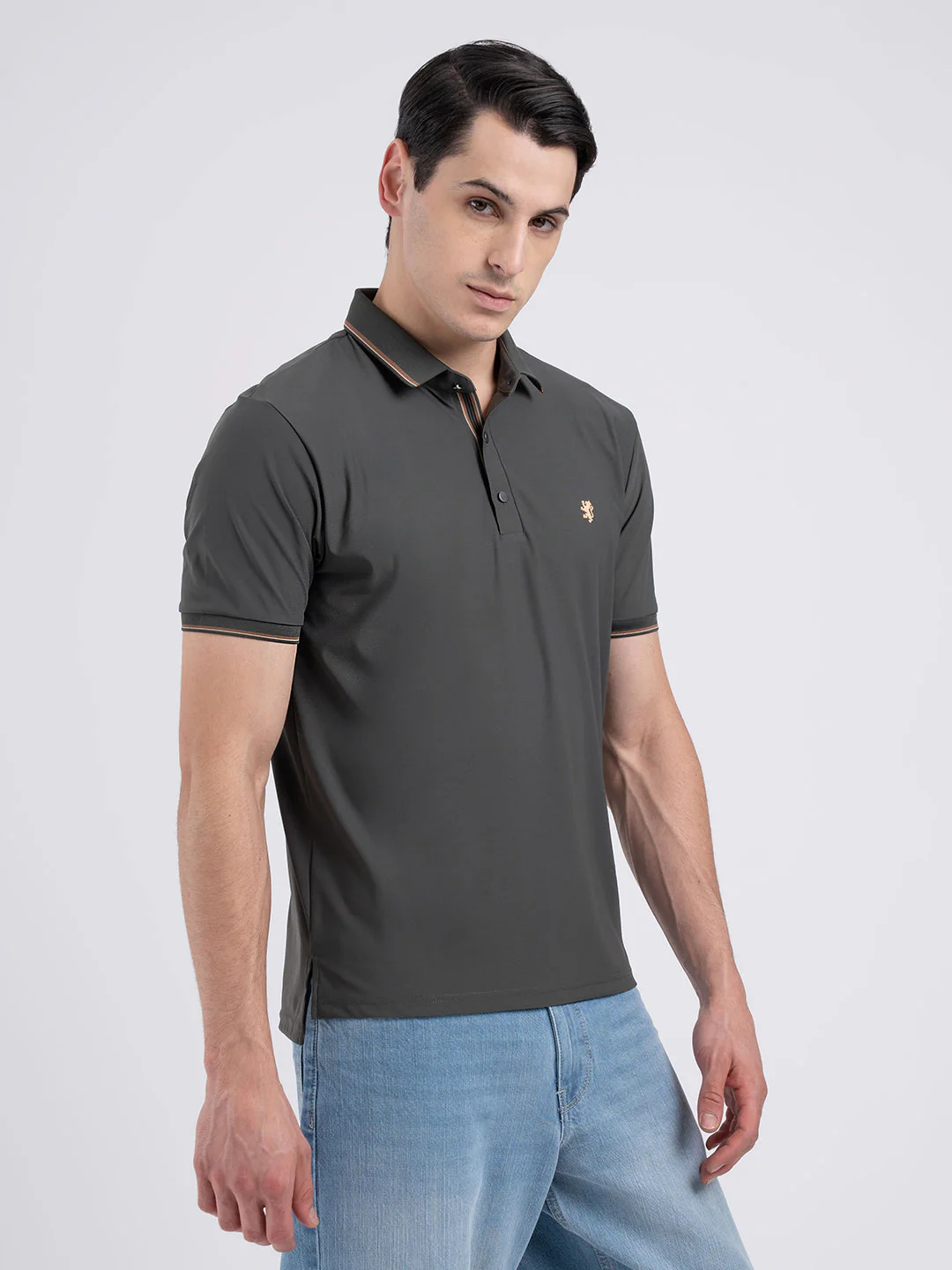 Jacquard Collar Polo T-shirt for Men | Premium Comfort | Sharp Look - Image 2