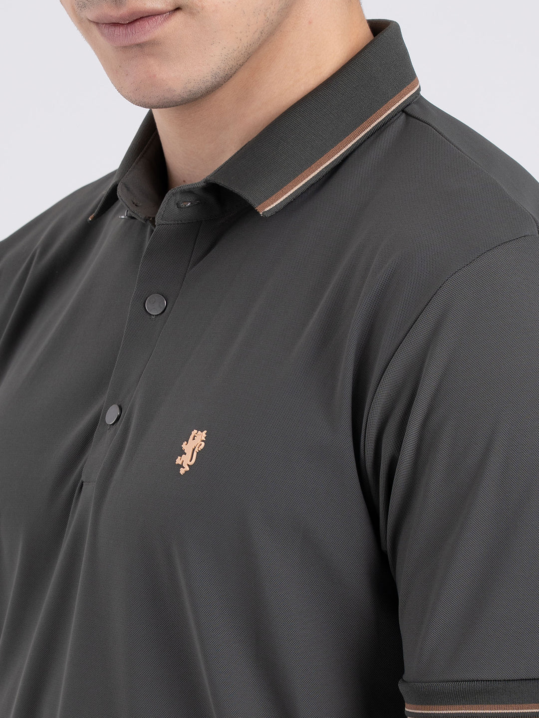 Jacquard Collar Polo T-shirt for Men | Premium Comfort | Sharp Look - Image 4