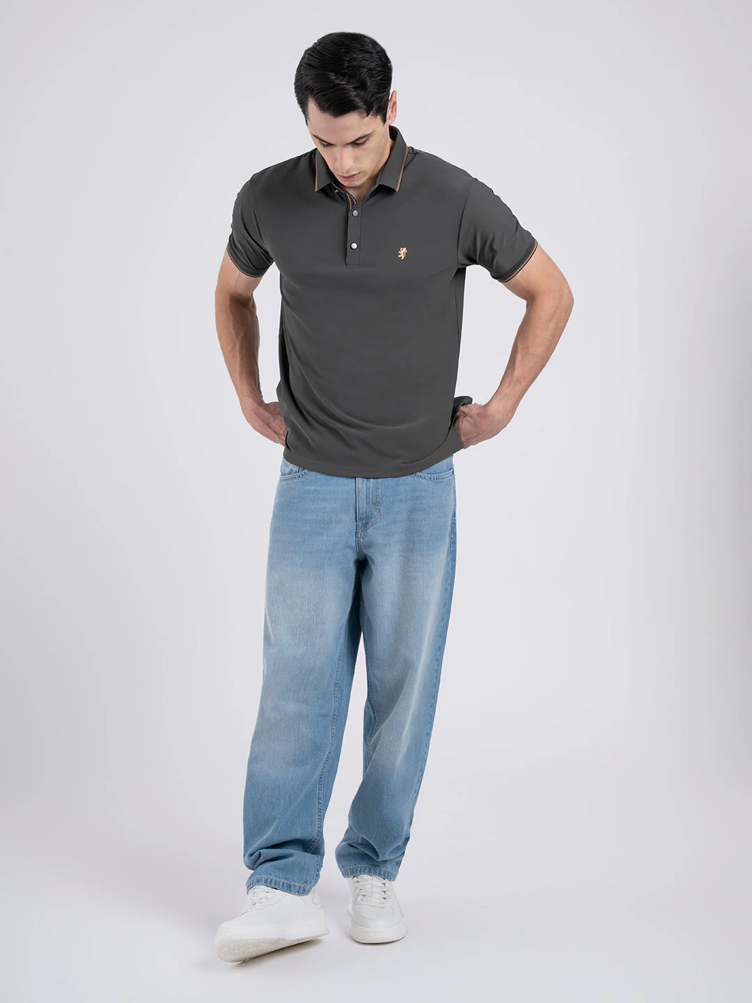 Jacquard Collar Polo T-shirt for Men | Premium Comfort | Sharp Look - Image 5