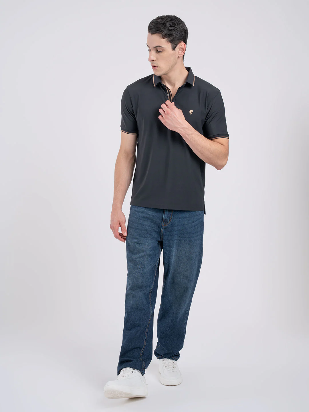 Jacquard Collar Polo T-shirt for Men | Premium Comfort | Sharp Look - Image 5