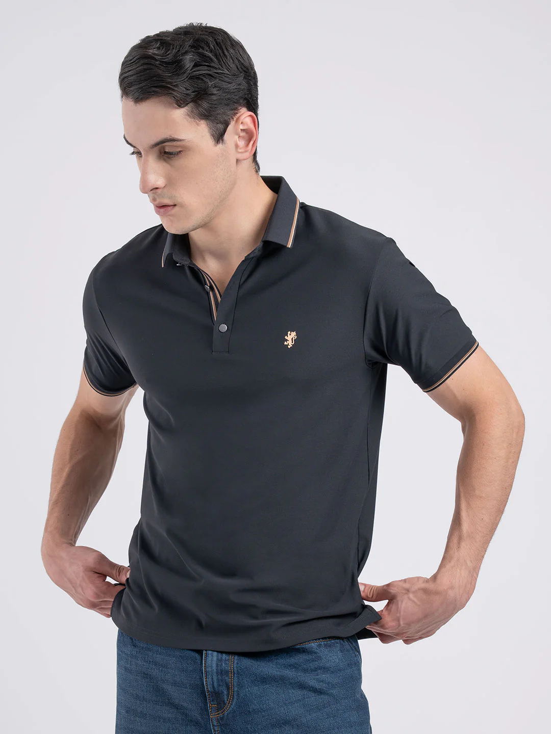 Jacquard Collar Polo T-shirt for Men | Premium Comfort | Sharp Look - Image 6