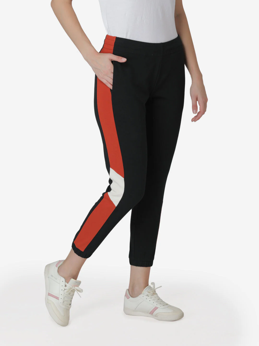 Joggers for Women in Black | Cotton Athleisure Jogger Pants - Image 3