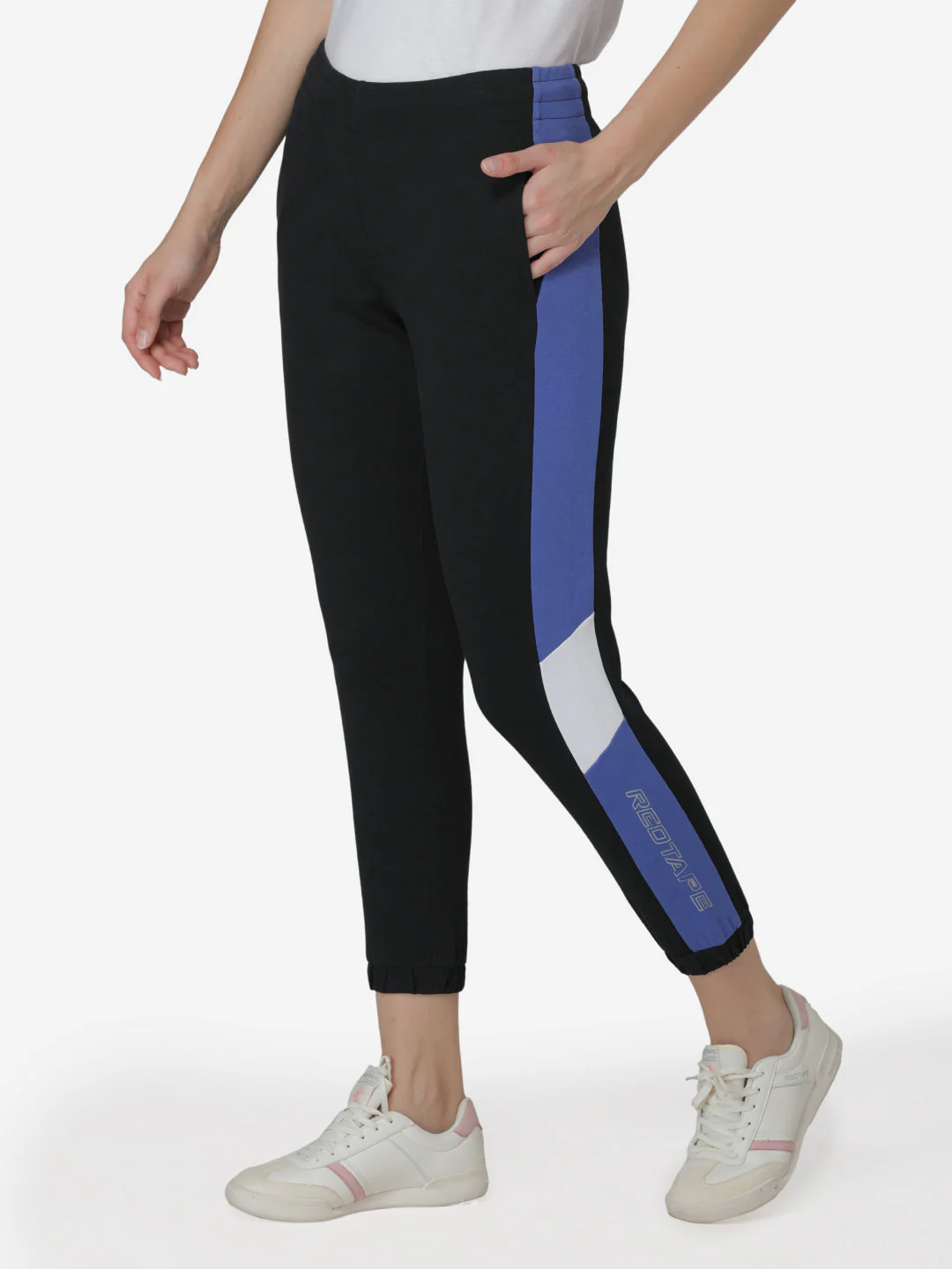 Joggers for Women in Black | Cotton Athleisure Jogger Pants - Image 2