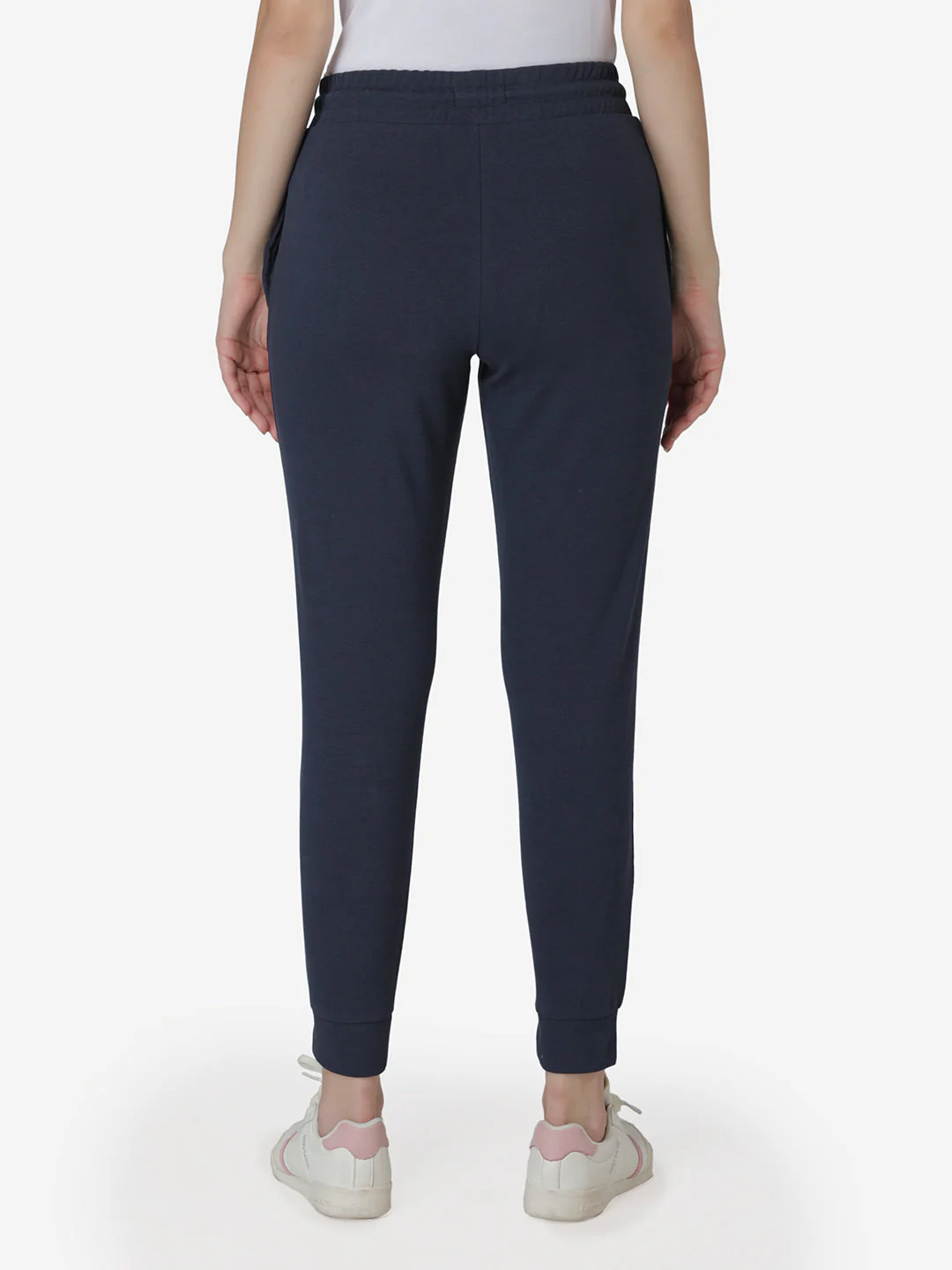 Joggers for Women in Navy | Cotton Athleisure Jogger Pants - Image 4