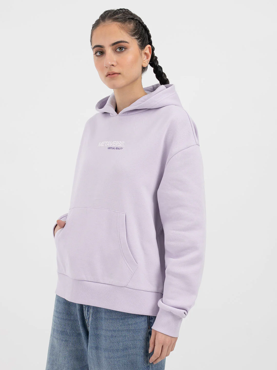 Lavender Hoodie for Women - Image 2