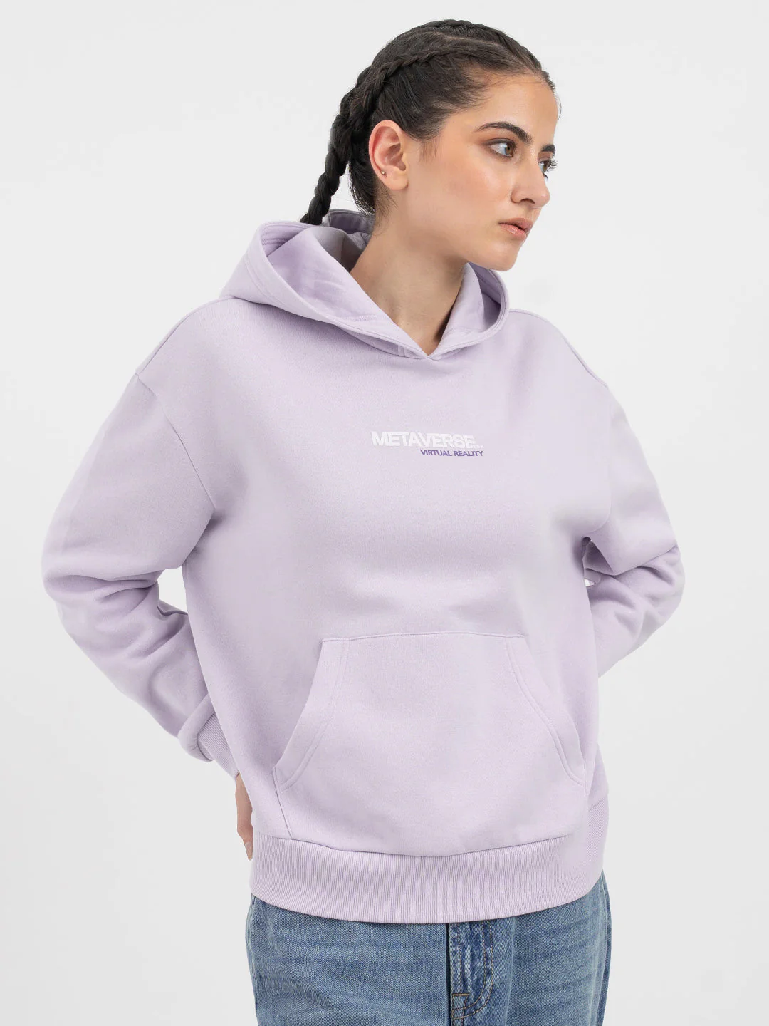Lavender Hoodie for Women - Image 6