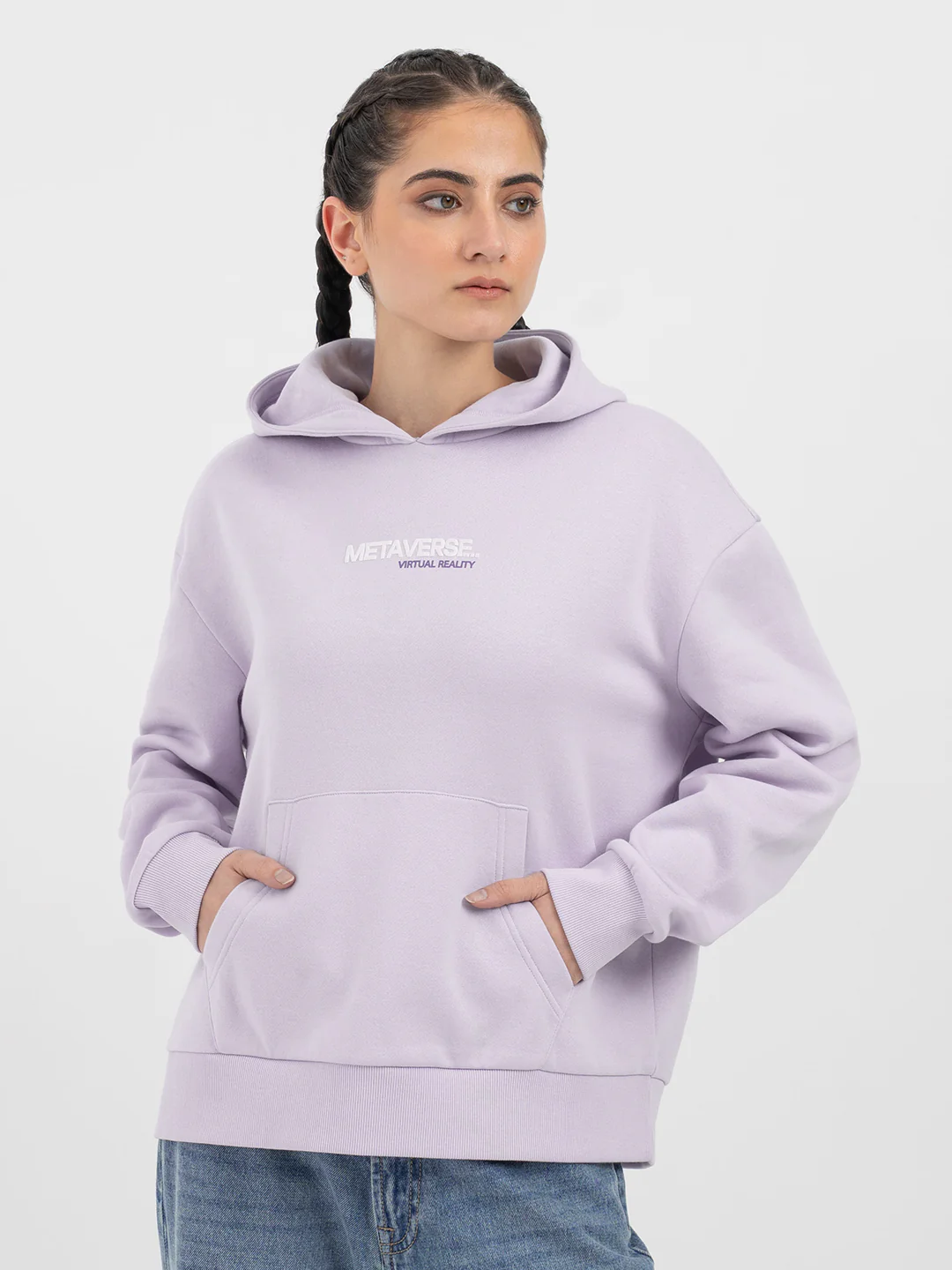 Lavender Hoodie for Women - Image 7