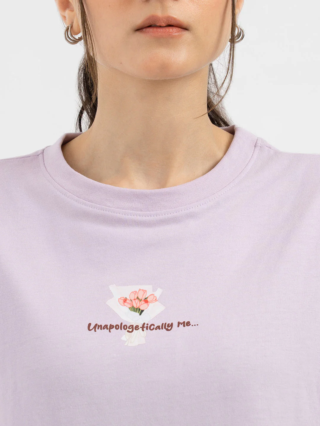 Lavender T-Shirt for Women - Image 4