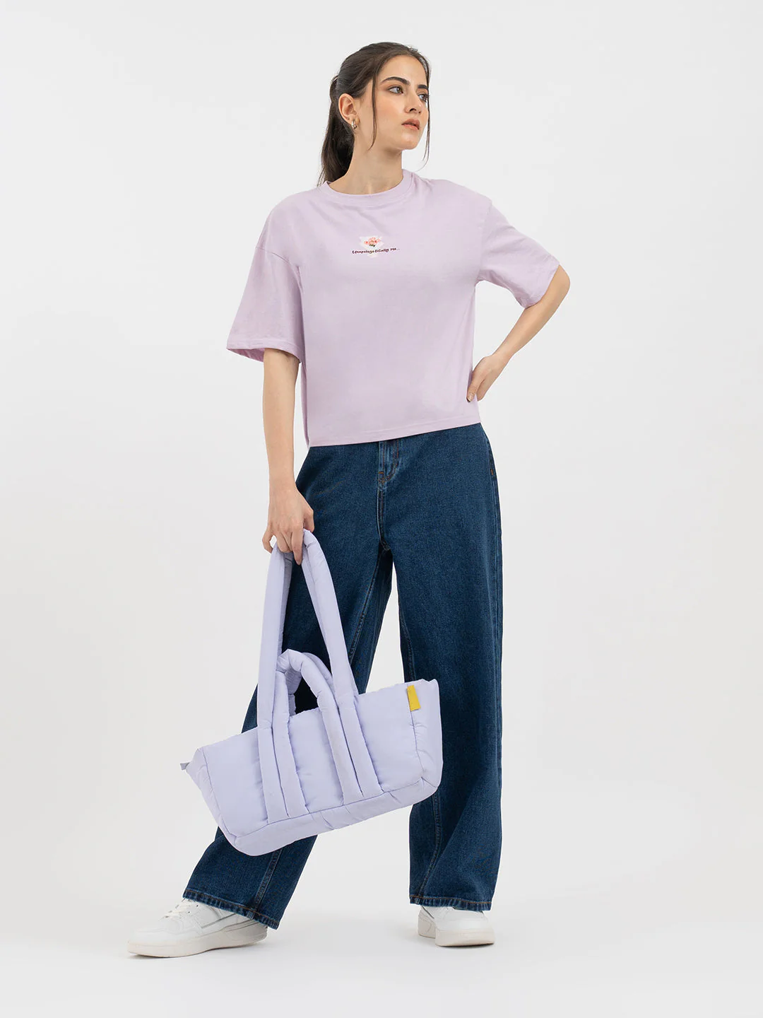 Lavender T-Shirt for Women - Image 5