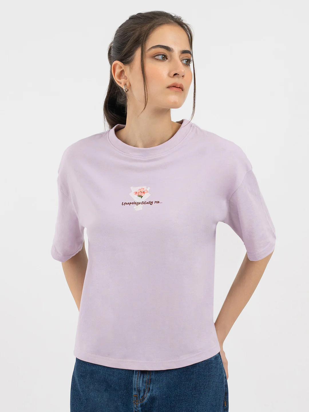Lavender T-Shirt for Women - Image 7