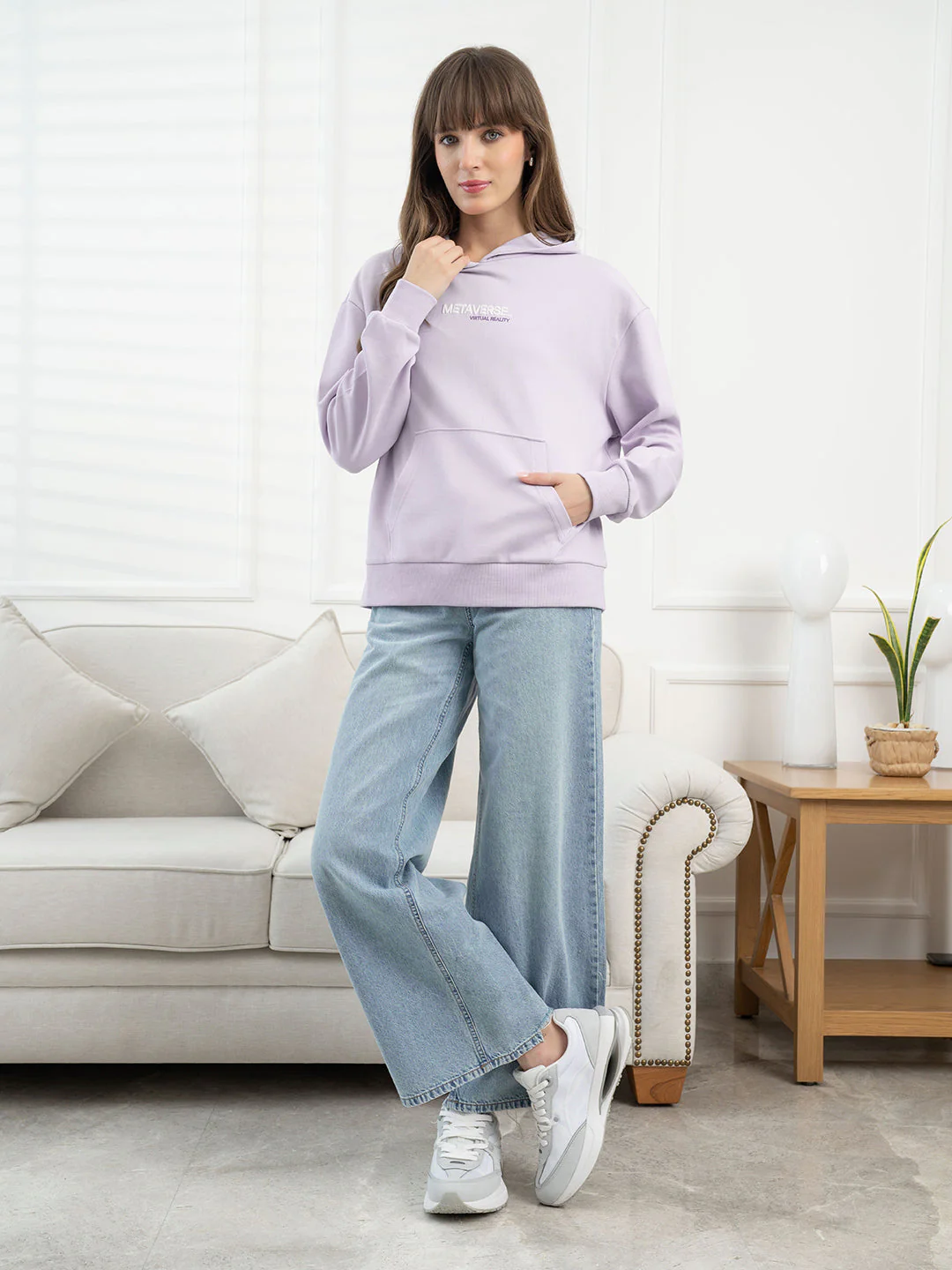 Lavender Hoodie for Women - Image 6