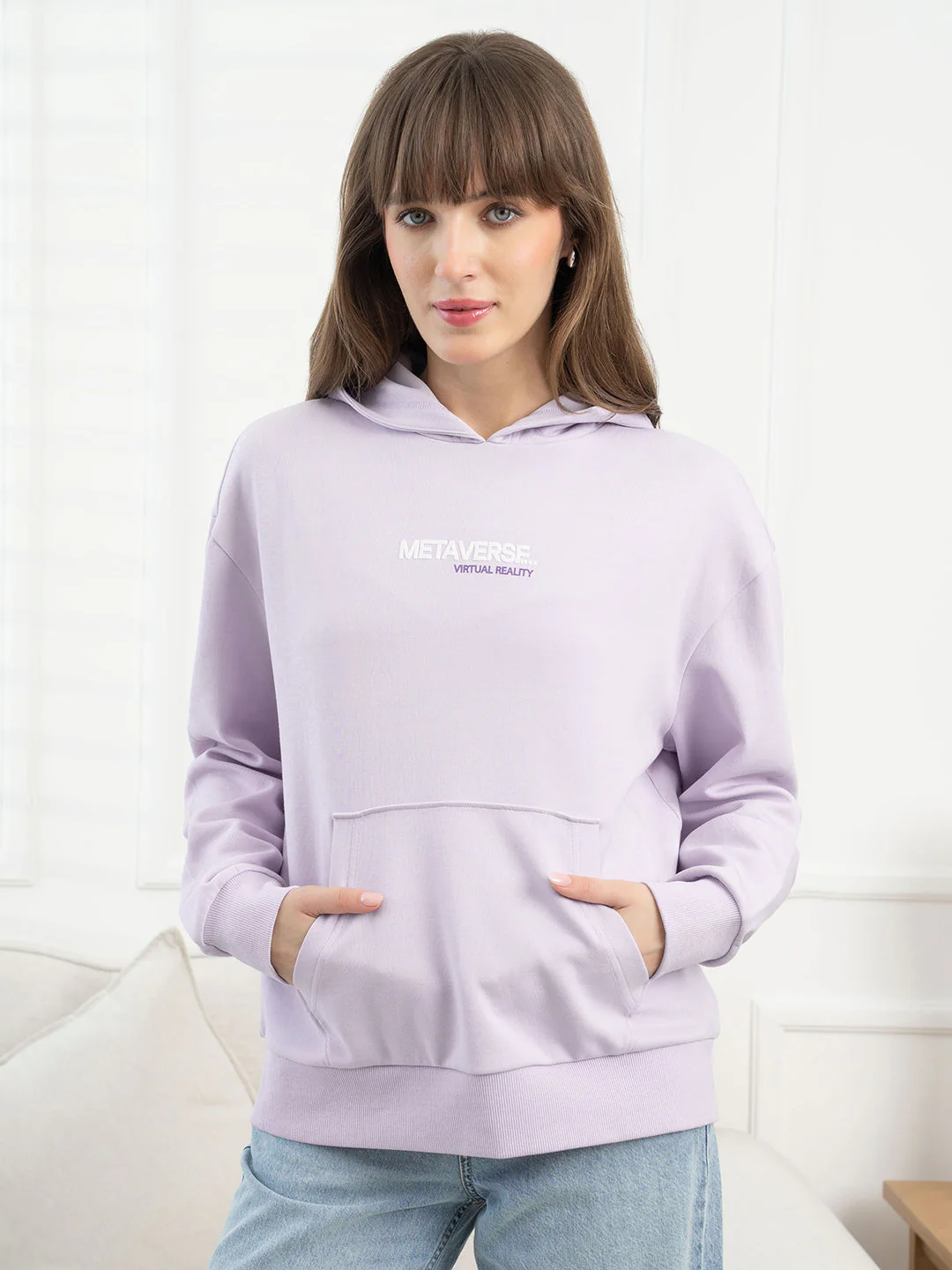 Lavender Hoodie for Women - Image 7