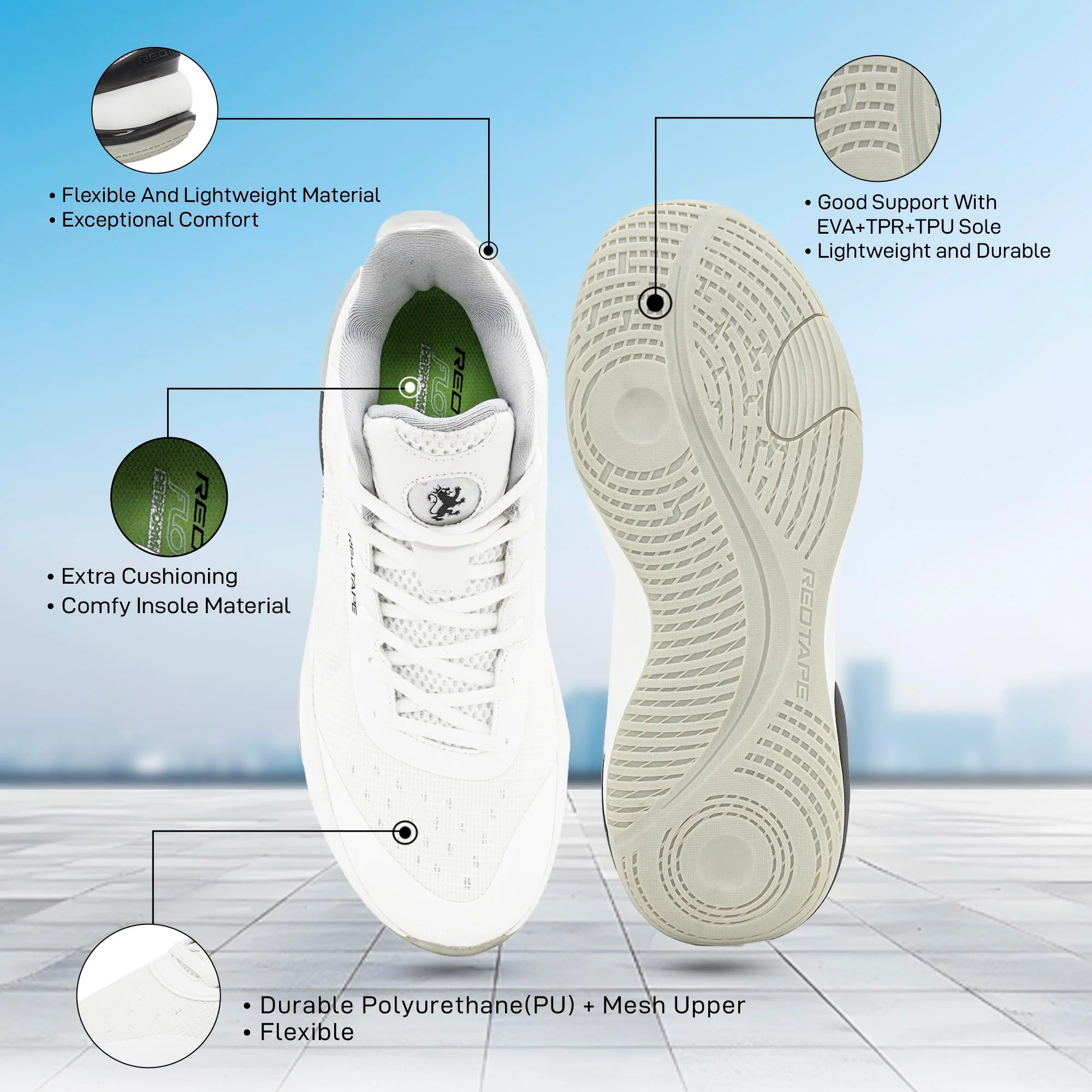 lifestyle casual shoes for men classic rounded toe soothing insole impact resistant comfort - Image 5