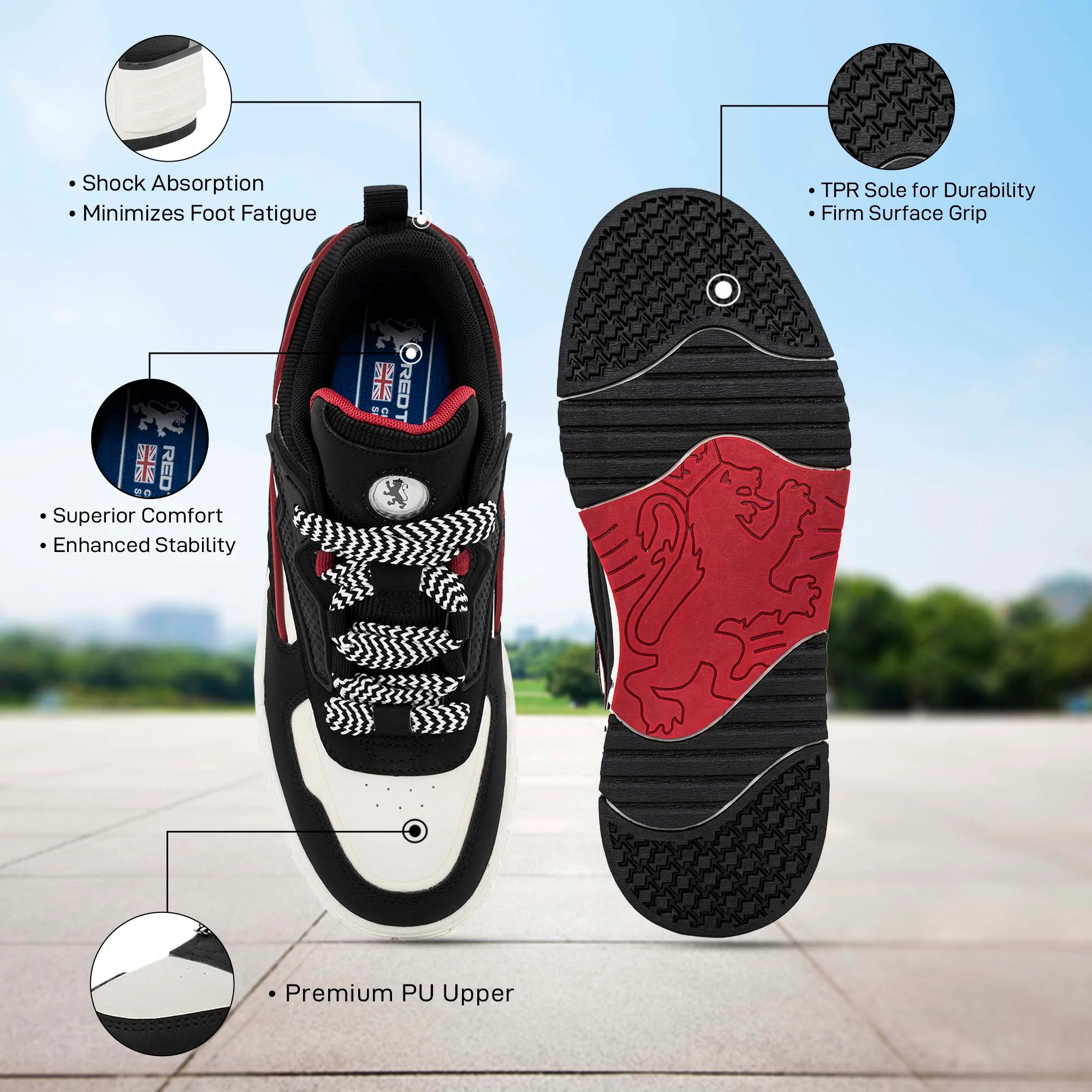 Lifestyle Sneaker Shoes for Men | Elegantly Rounded Front, Soothing Insole & Impact-Resistant Comfort - Image 5