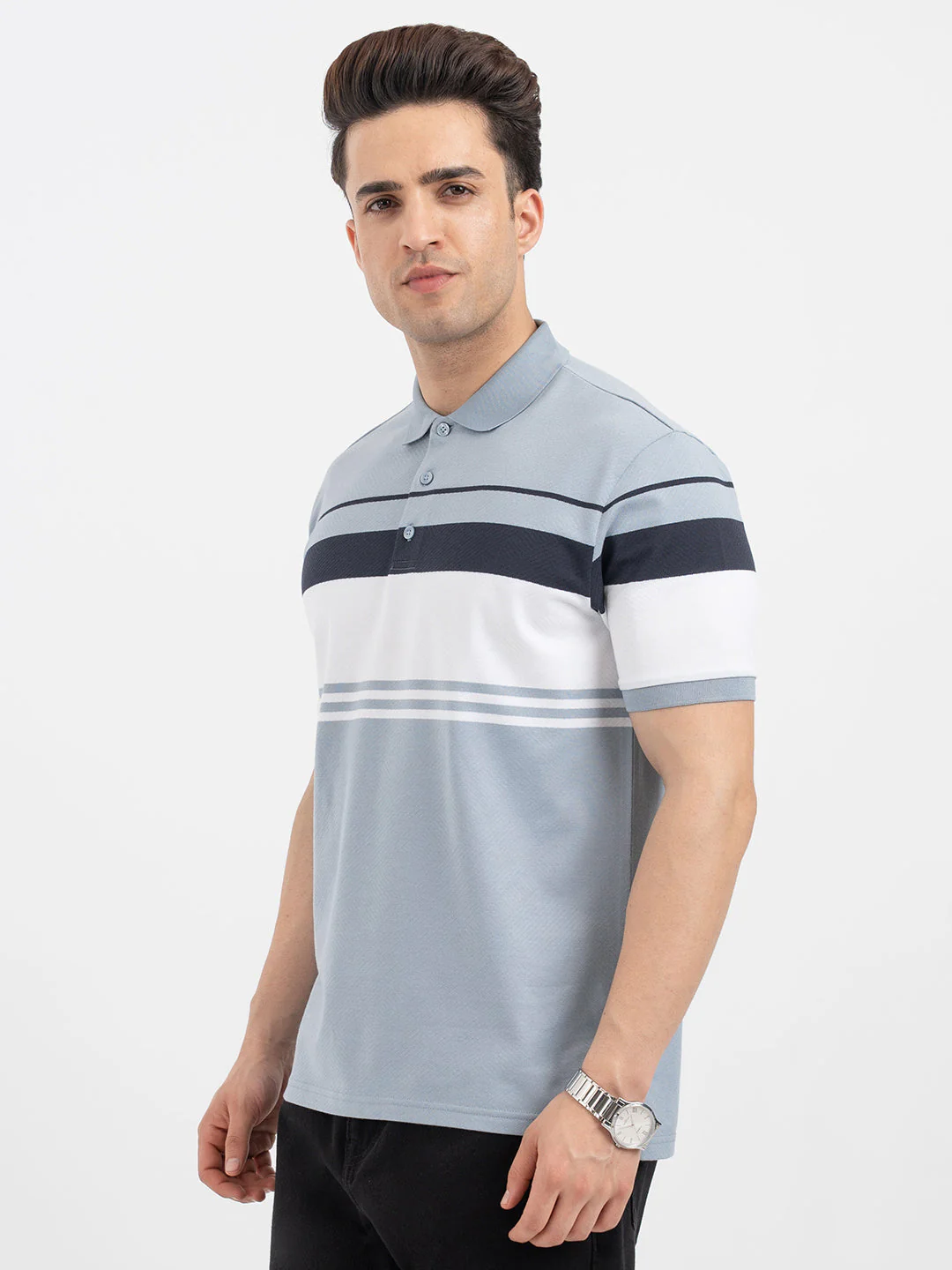 Red Tape Light Blue Polo T-Shirt for Men - Image 2