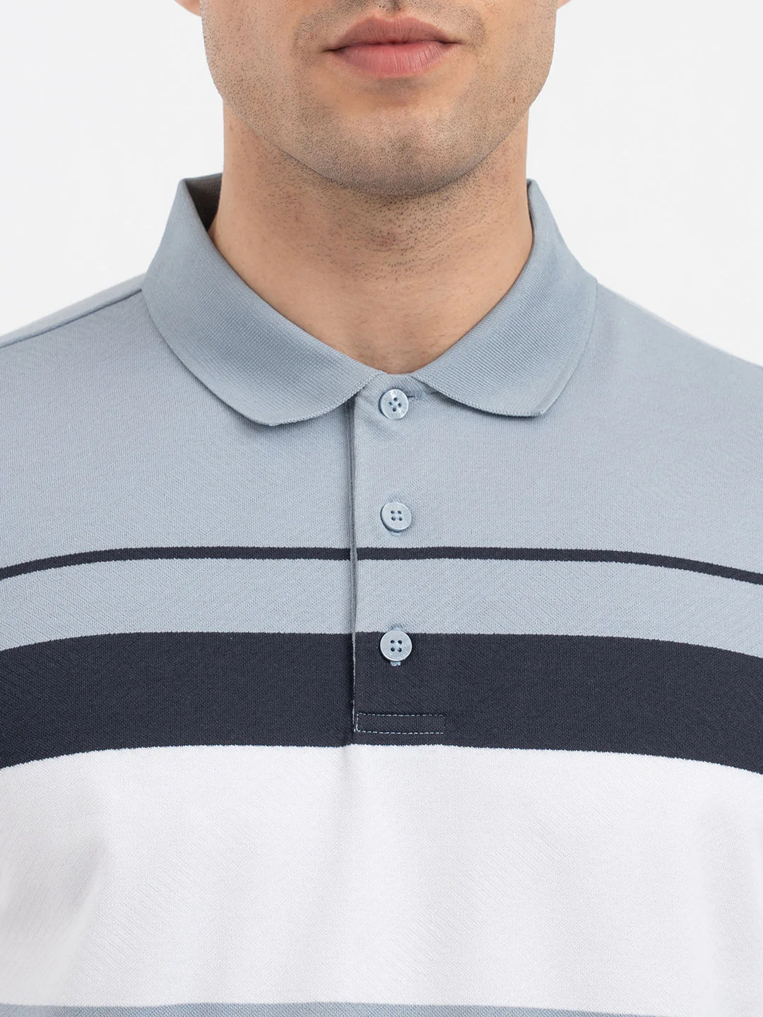 Red Tape Light Blue Polo T-Shirt for Men - Image 4