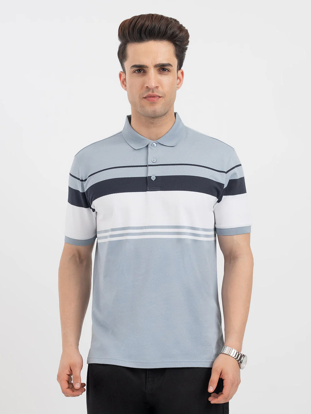 Red Tape Light Blue Polo T-Shirt for Men - Image 7