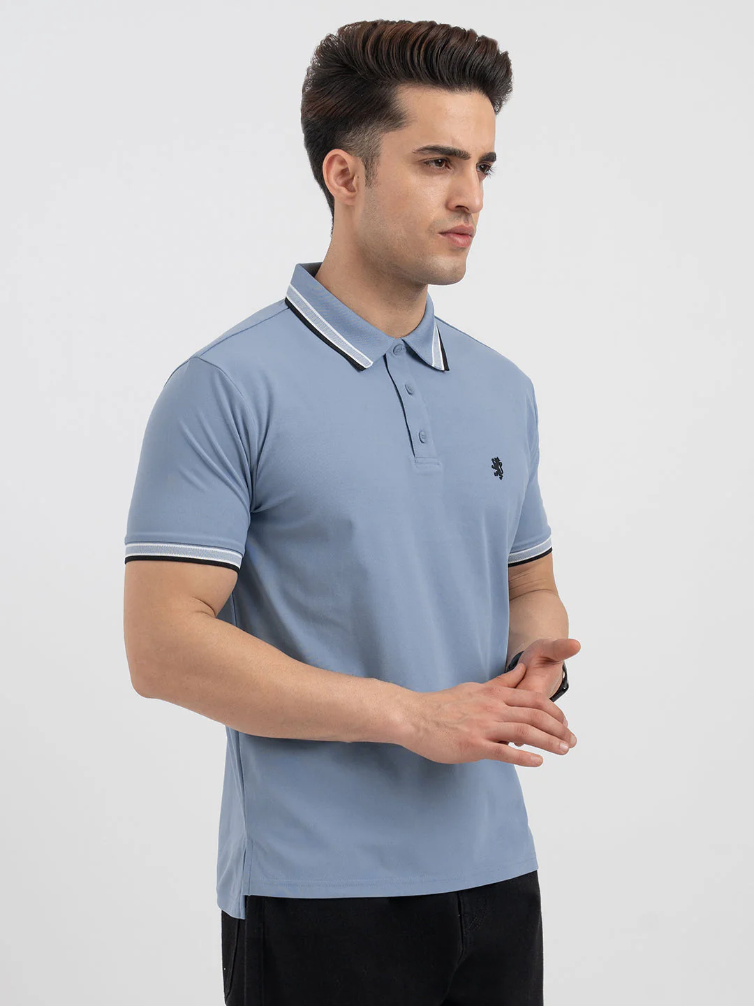 Red Tape Light Blue Polo T-Shirt for Men - Image 2