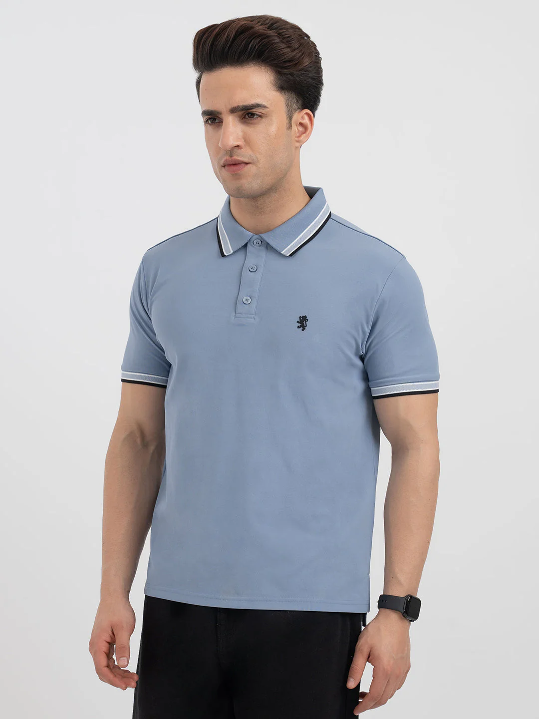 Red Tape Light Blue Polo T-Shirt for Men - Image 6