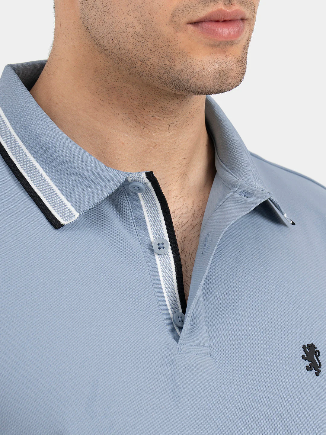 Red Tape Light Blue Polo T-Shirt for Men - Image 7