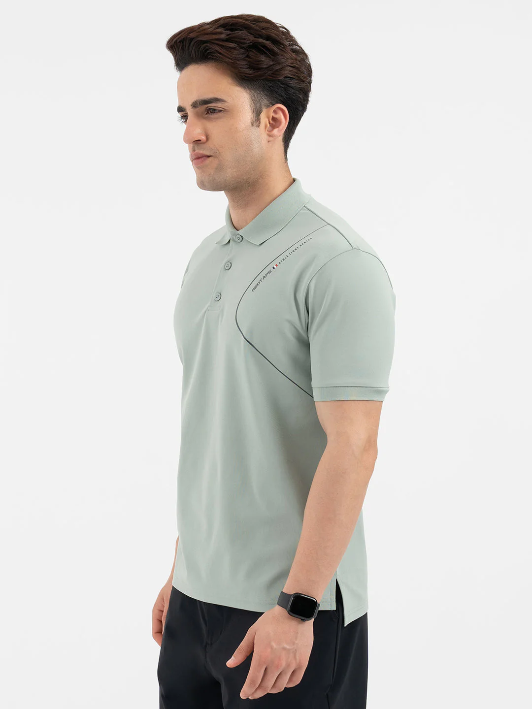 Red Tape Light Green Polo T-Shirt for Men - Image 2